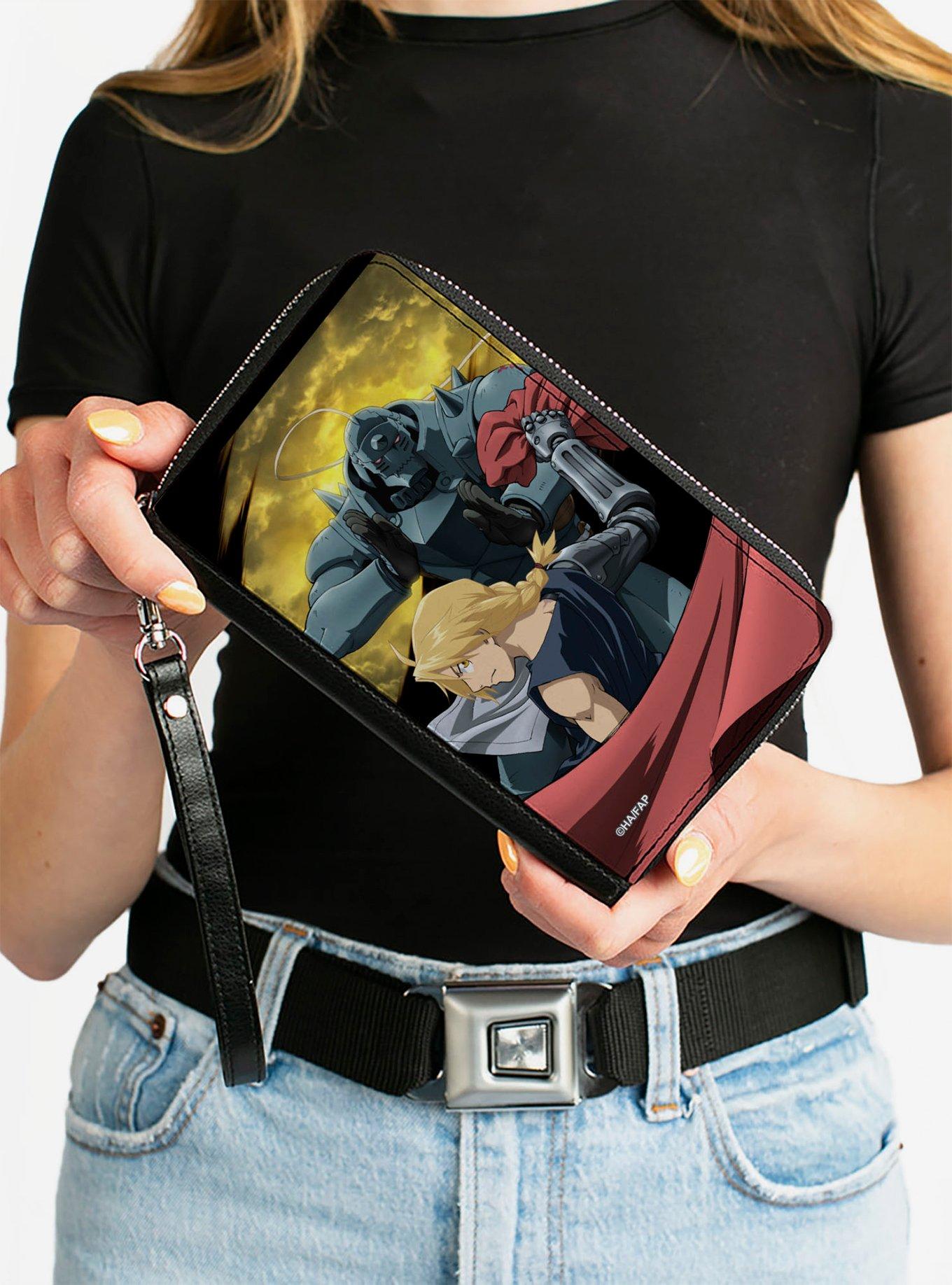 Fullmetal Alchemist: Brotherhood Elric Brothers Yellow Sky Pose Zip Around Wallet, , alternate