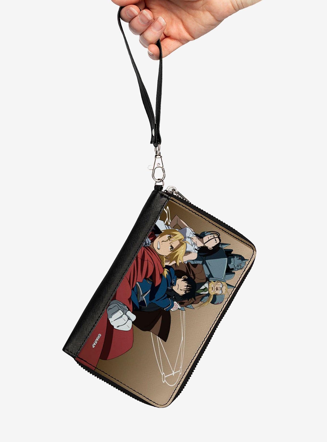 Fullmetal Alchemist: Brotherhood Five Character Pose Tan Zip Around Wallet, , hi-res