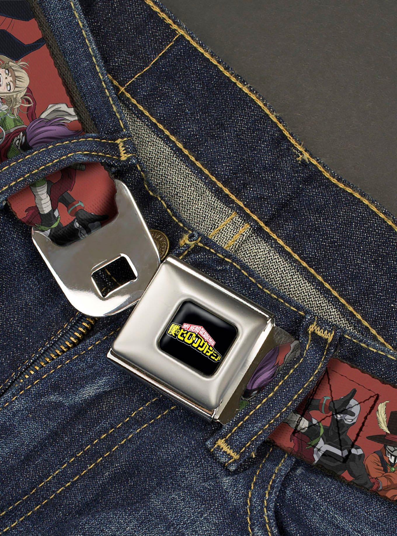 My Hero Academia Villains Group Pose Red Seatbelt Buckle Belt, , hi-res