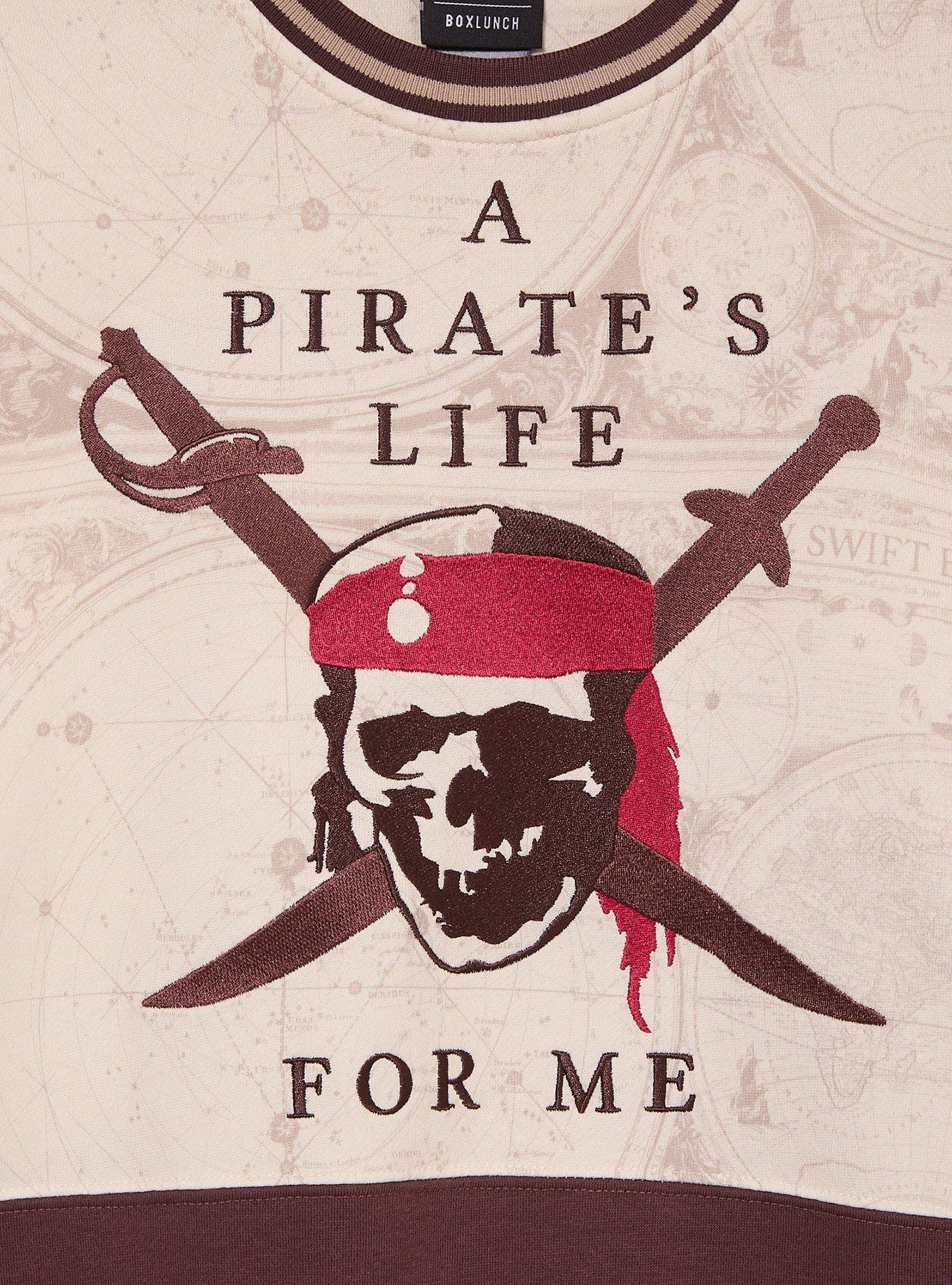 Disney Pirates of the Caribbean Pirate's Life Panel Crewneck - BoxLunch Exclusive, BROWN, alternate