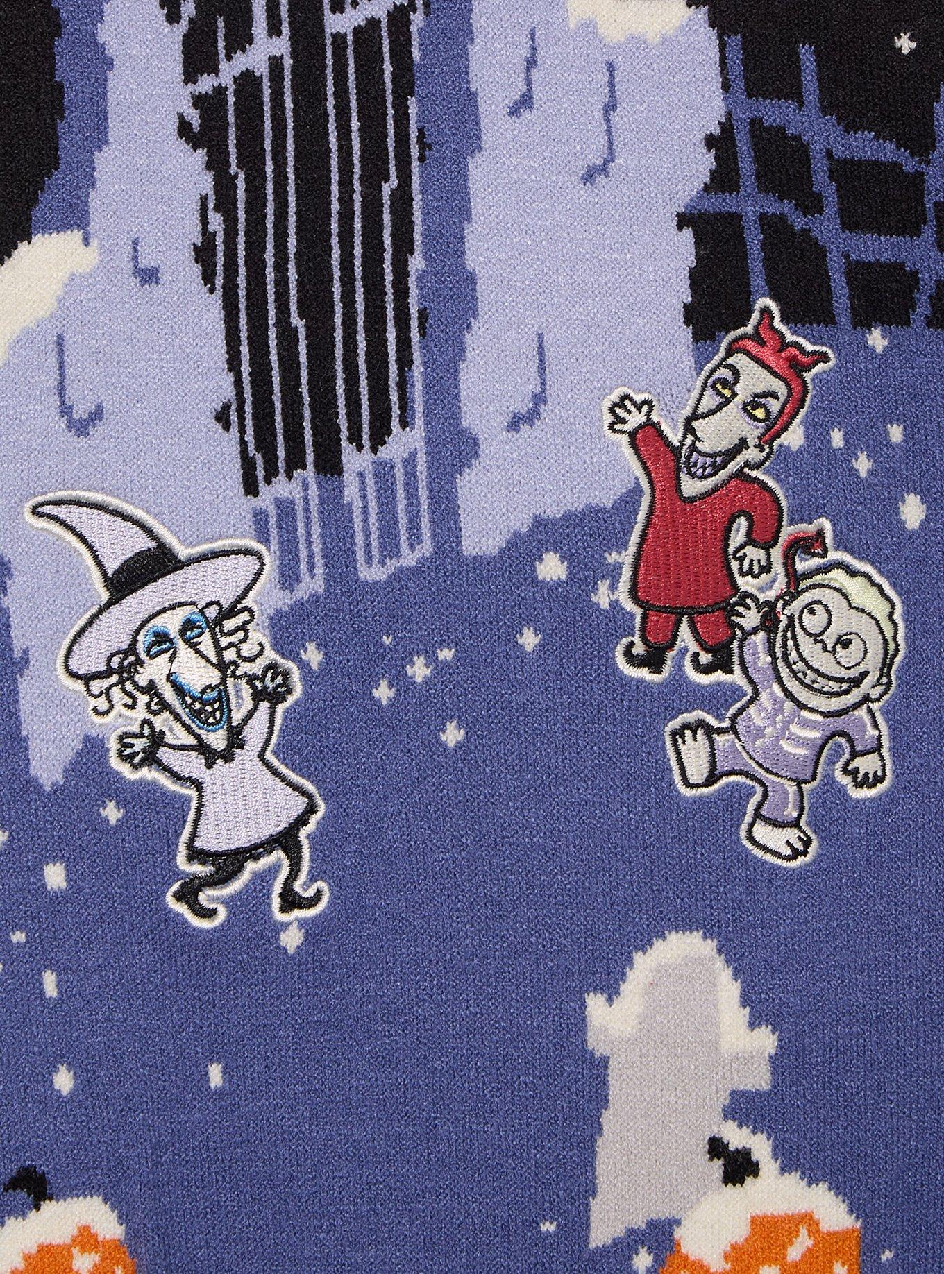 Disney The Nightmare Before Christmas Jack & Sally Snowy Night Scene Cardigan - BoxLunch Exclusive