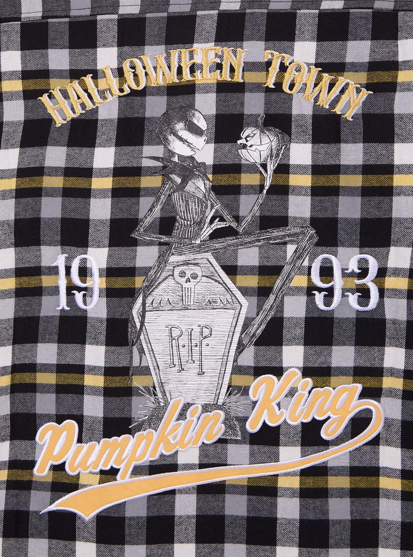 Disney The Nightmare Before Christmas Halloween Town Flannel — BoxLunch Exclusive, MULTI, alternate