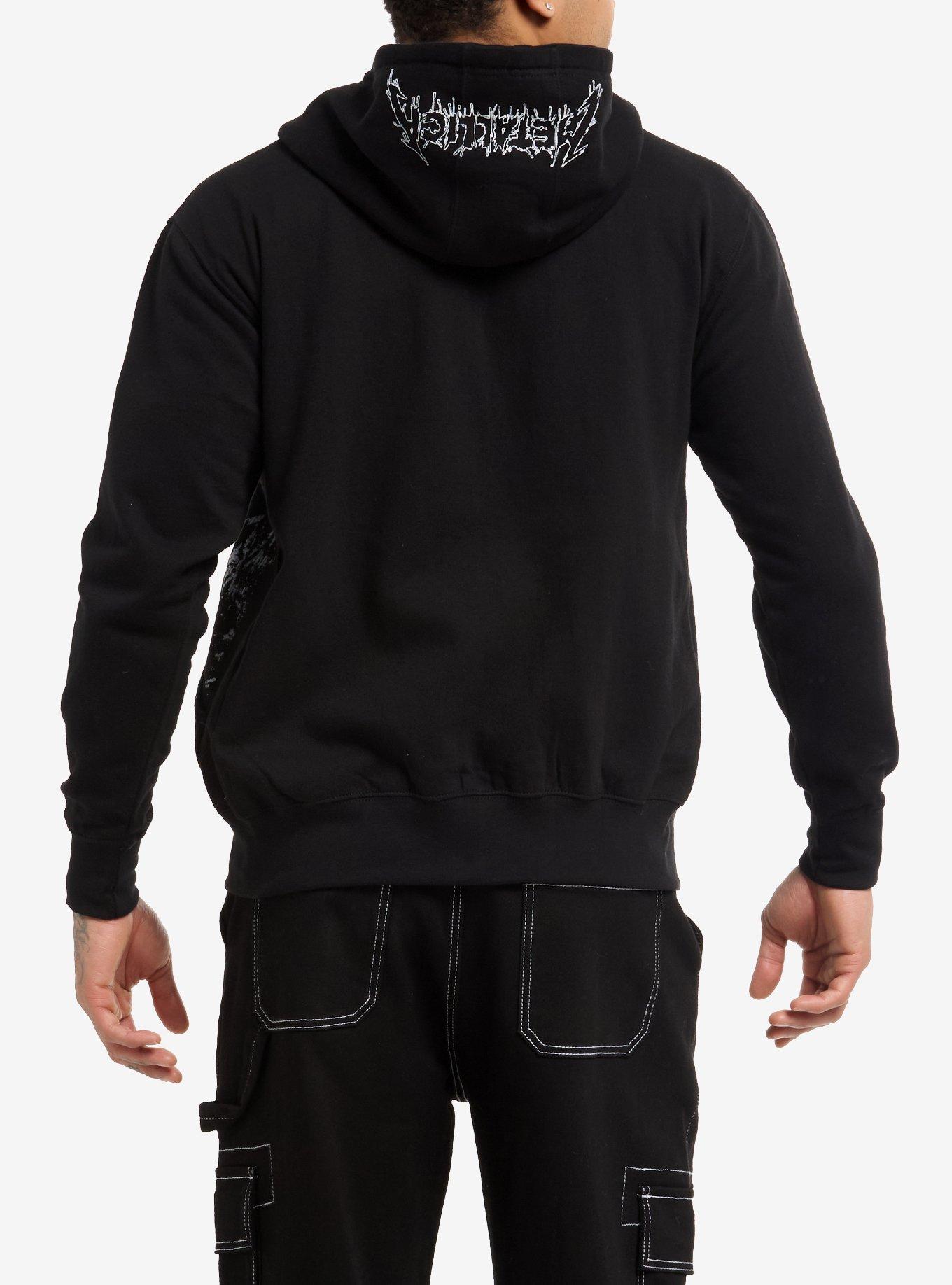 Metallica One Faded Graphic Hoodie, BLACK, alternate