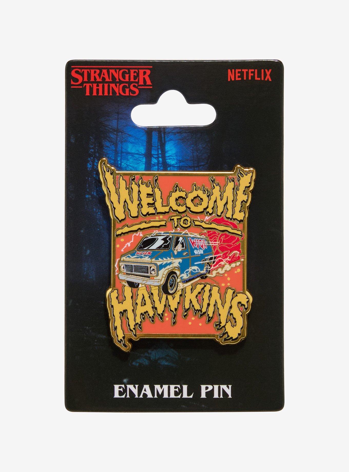 Stranger Things Welcome To Hawkins Van Enamel Pin - BoxLunch Exclusive, , hi-res