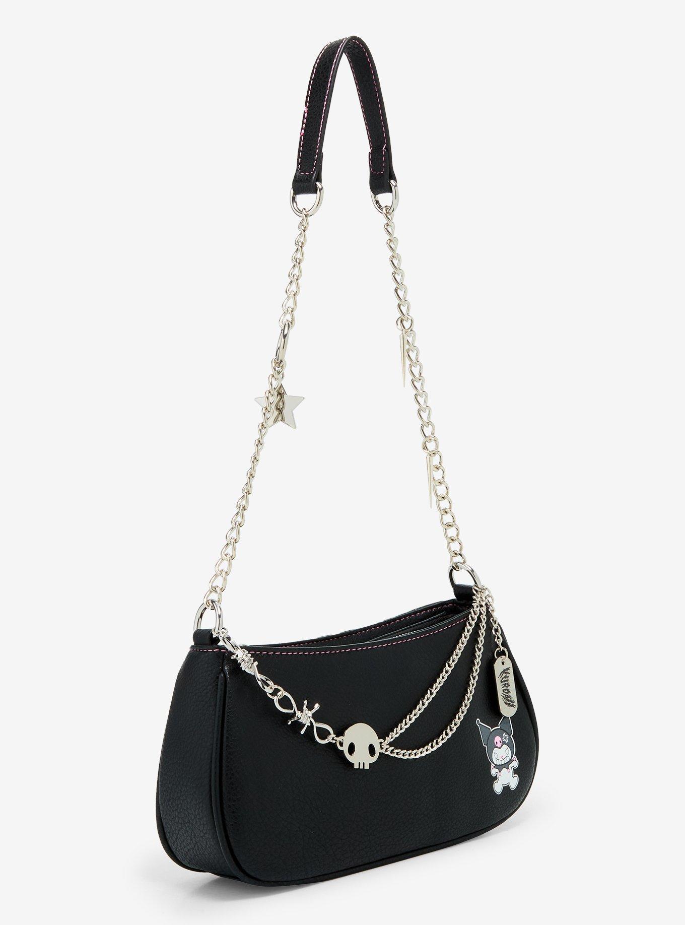 Her Universe Kuromi Skull Chain Shoulder Bag, , hi-res