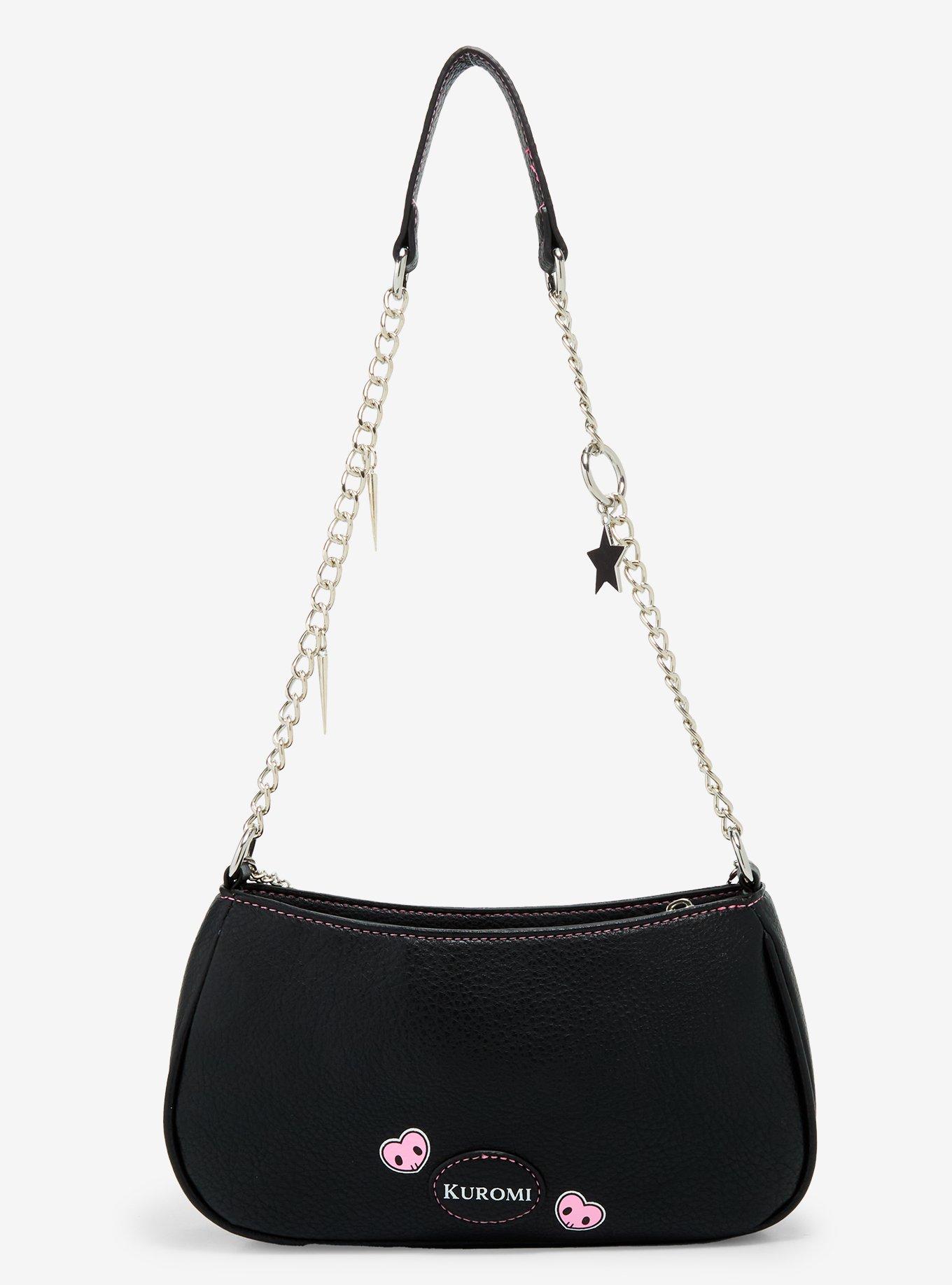 Her Universe Kuromi Skull Chain Shoulder Bag, , alternate