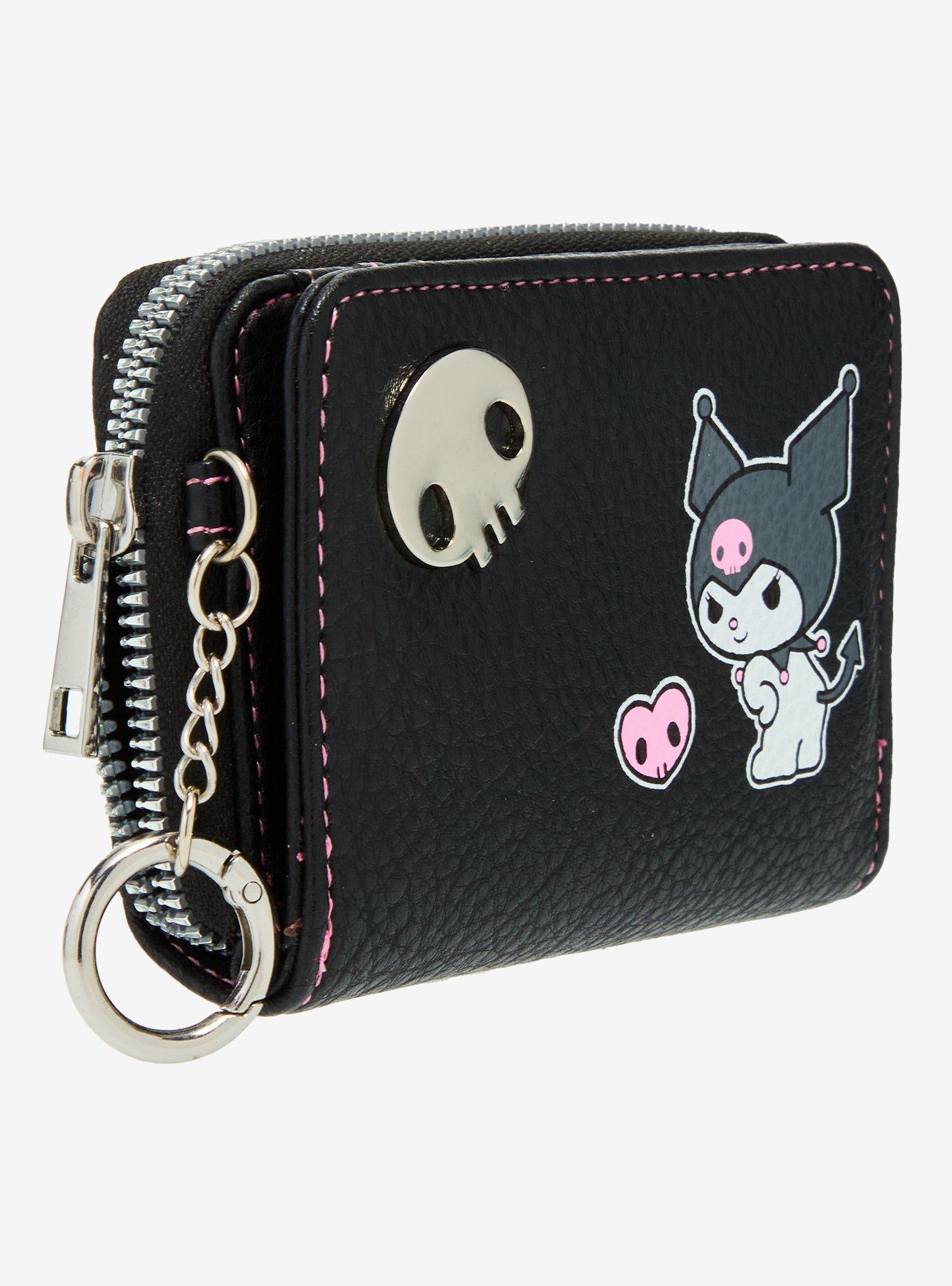 Her Universe Kuromi Skull Mini Zipper Wallet, , hi-res