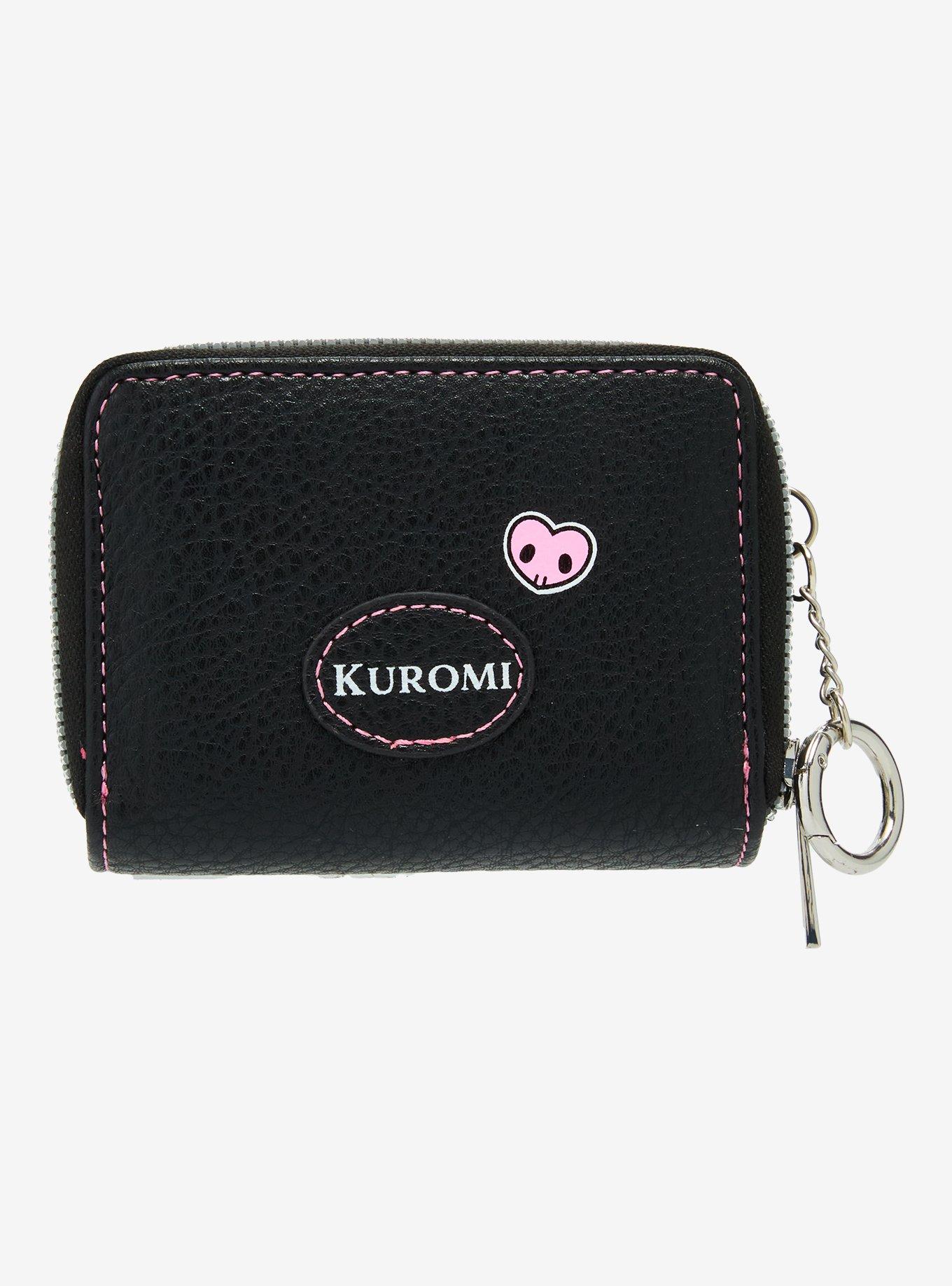 Her Universe Kuromi Skull Mini Zipper Wallet, , alternate