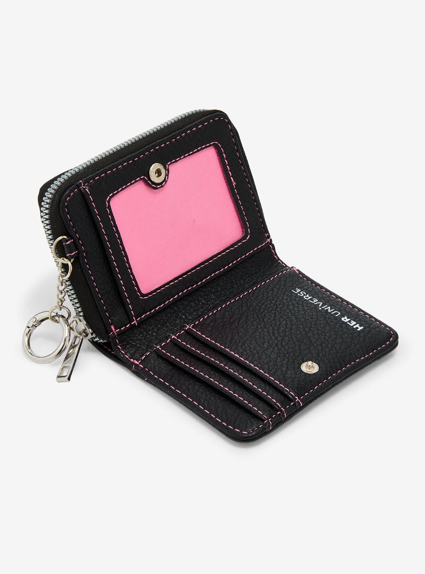 Her Universe Kuromi Skull Mini Zipper Wallet, , alternate