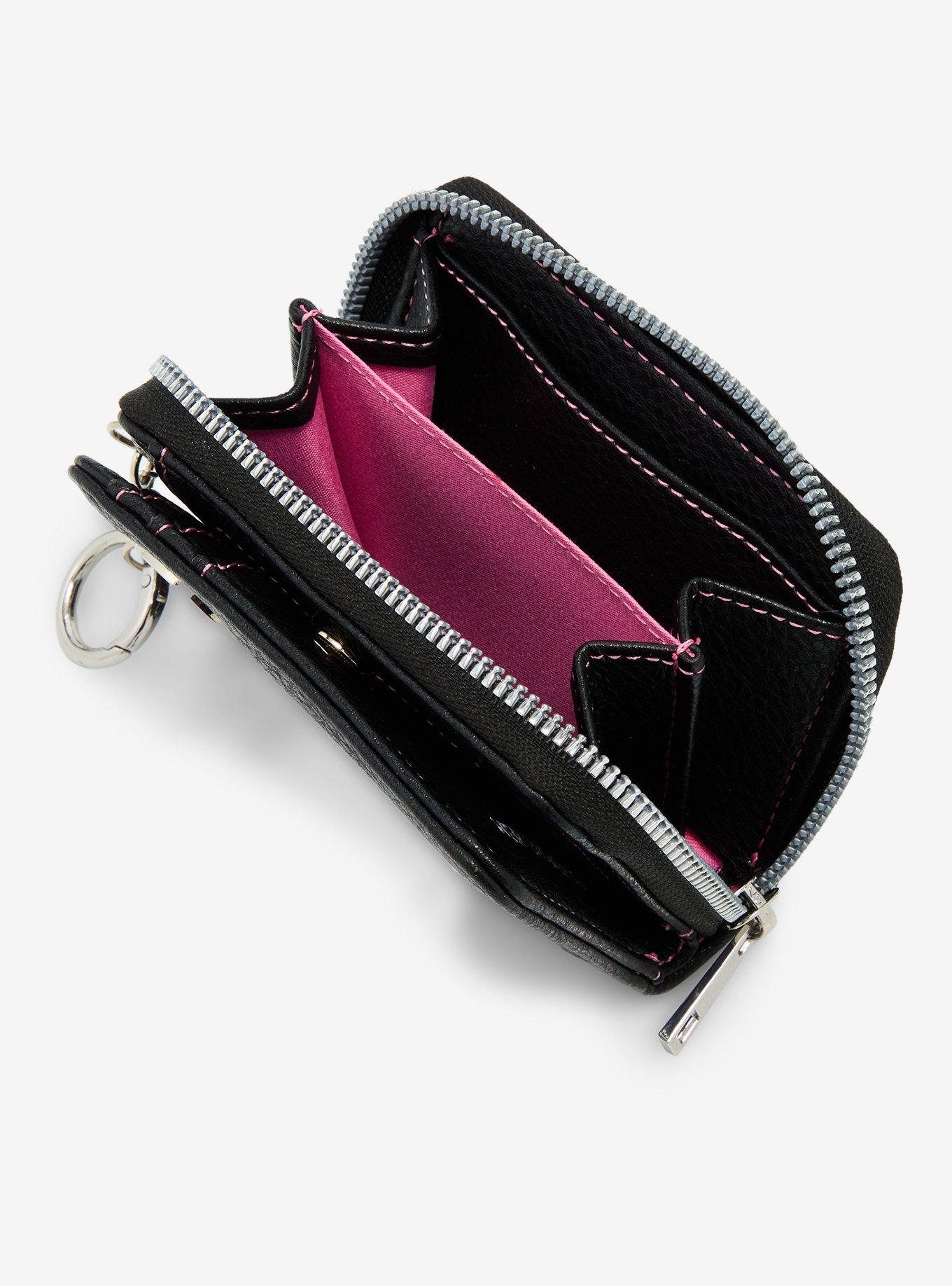 Her Universe Kuromi Skull Mini Zipper Wallet, , alternate