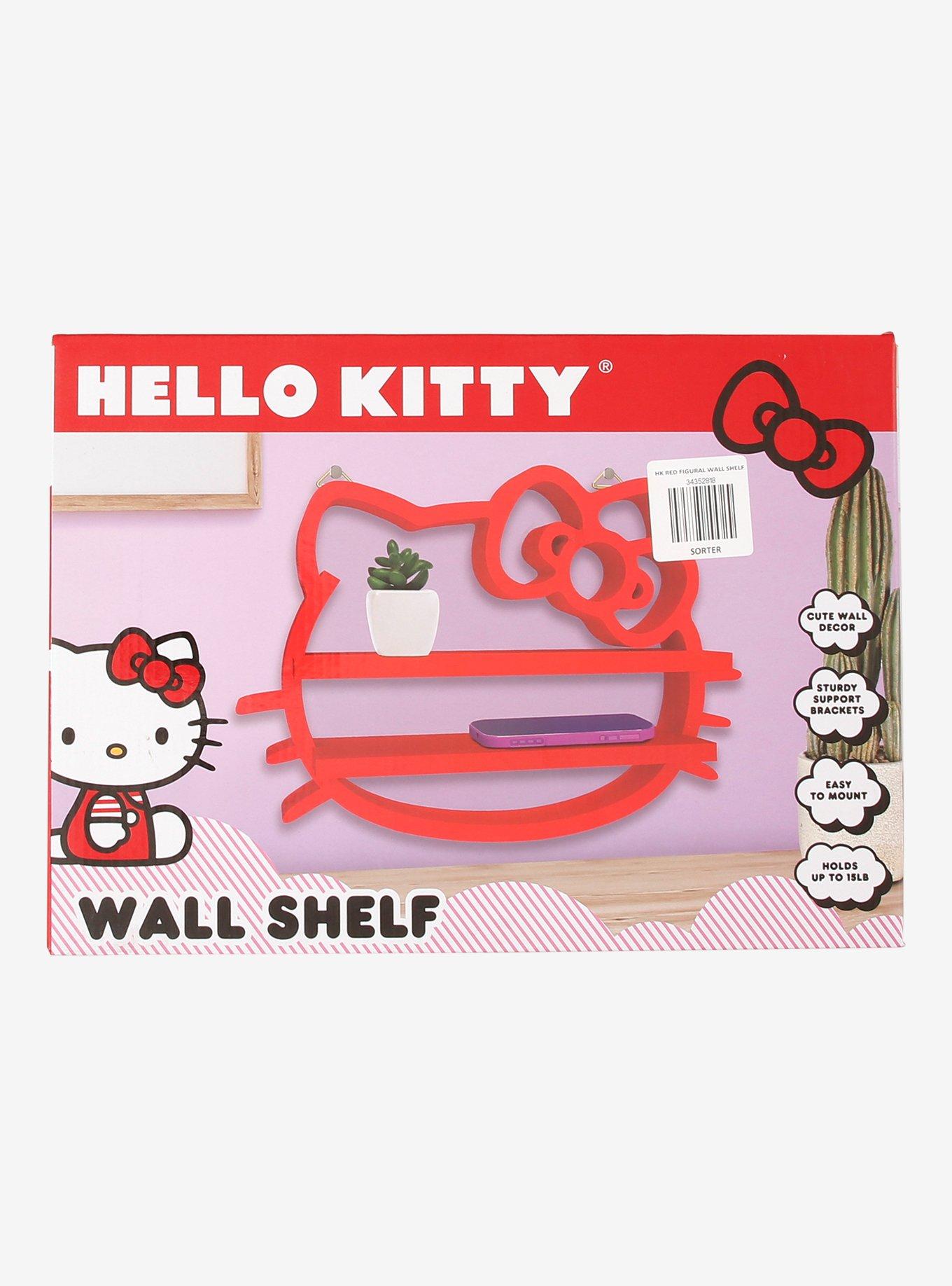 Hello Kitty Red Figural Wall Shelf, , hi-res