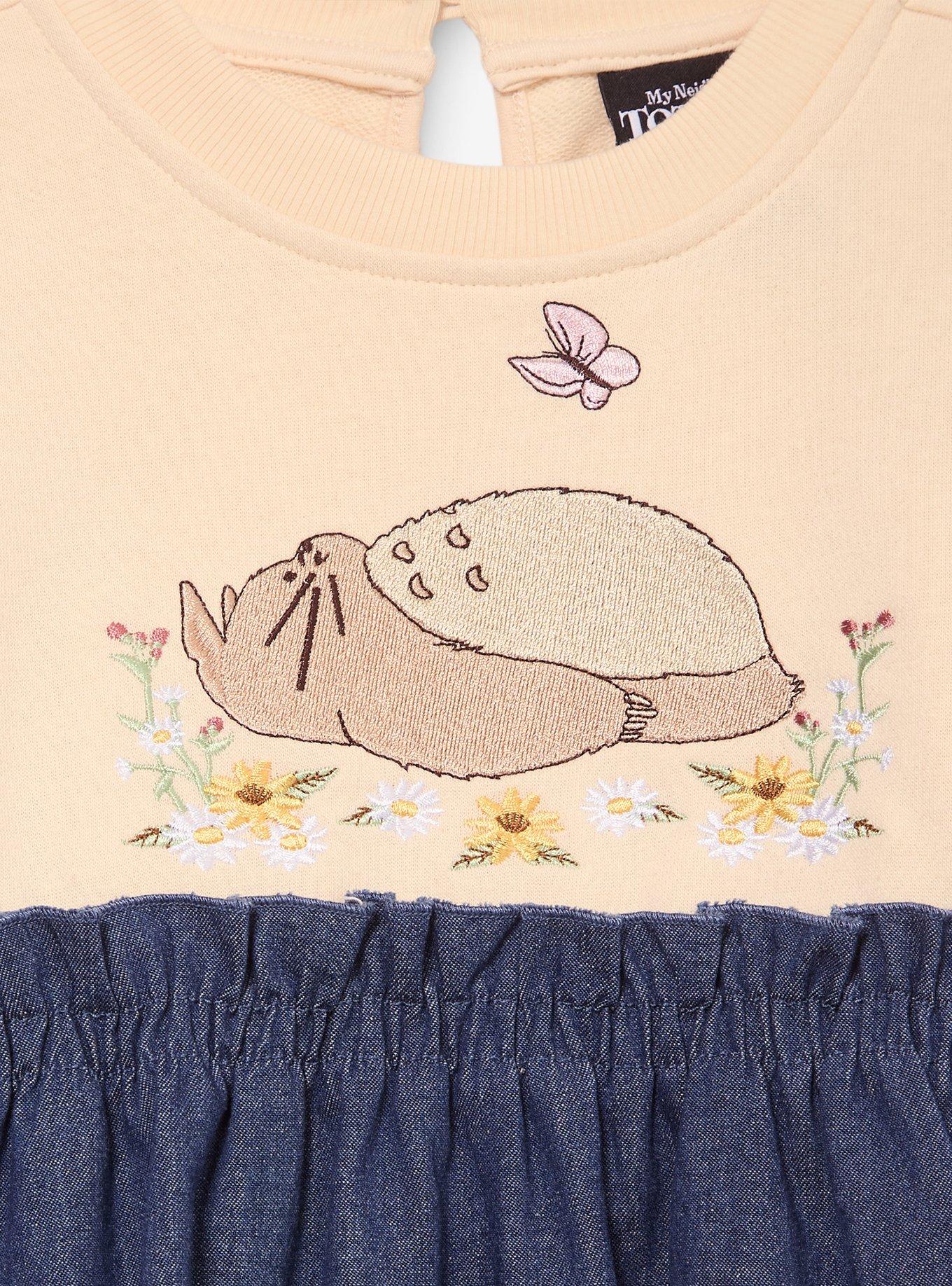 Studio Ghibli&reg; My Neighbor Totoro Embroidered Toddler Sweater Dress &mdash; BoxLunch Exclusive, BLUE, alternate