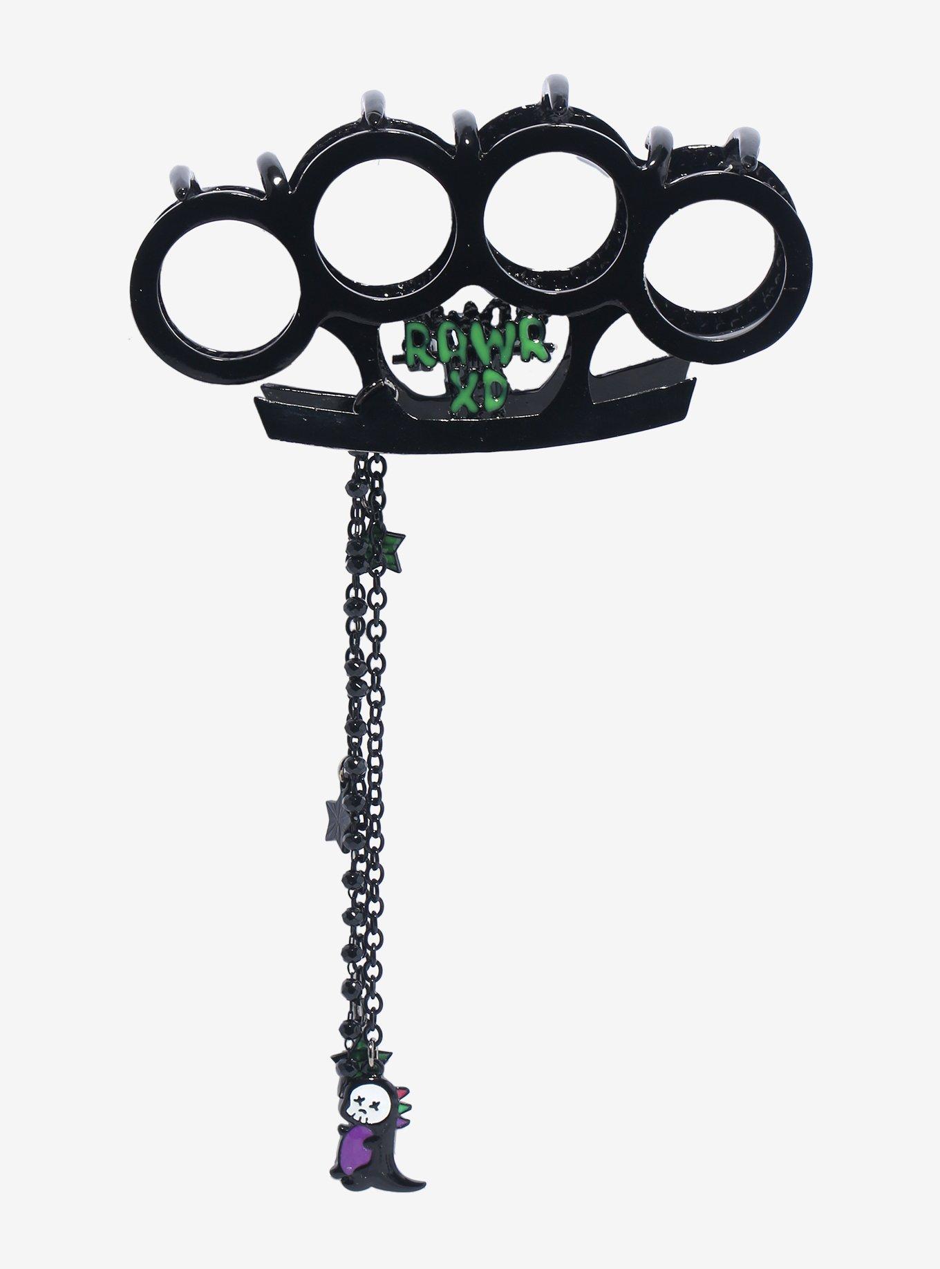 Rawr XD Brass Knuckle Claw Hair Clip, , alternate
