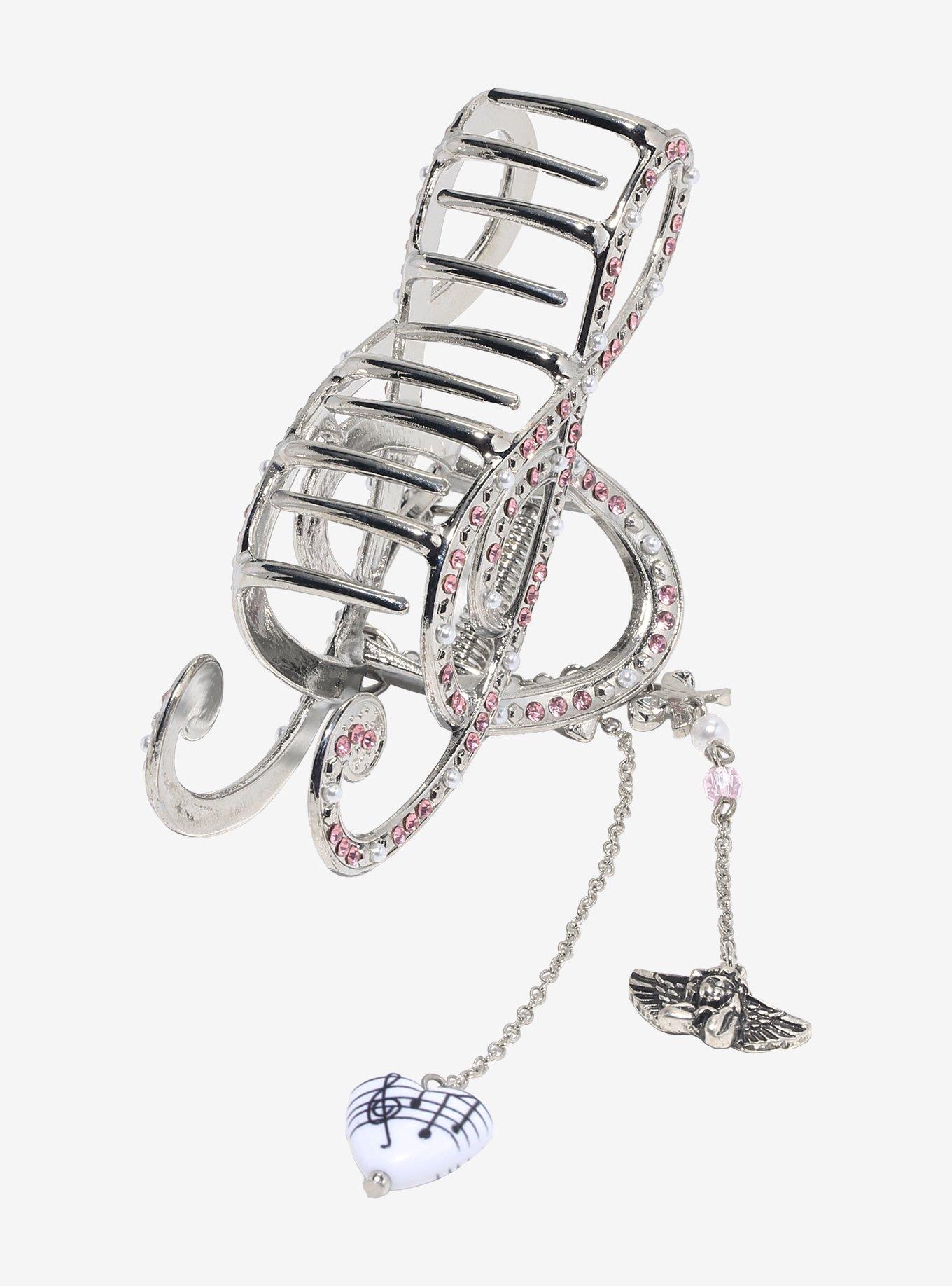 Sweet Society Musical Note Bling Claw Hair Clip, , alternate