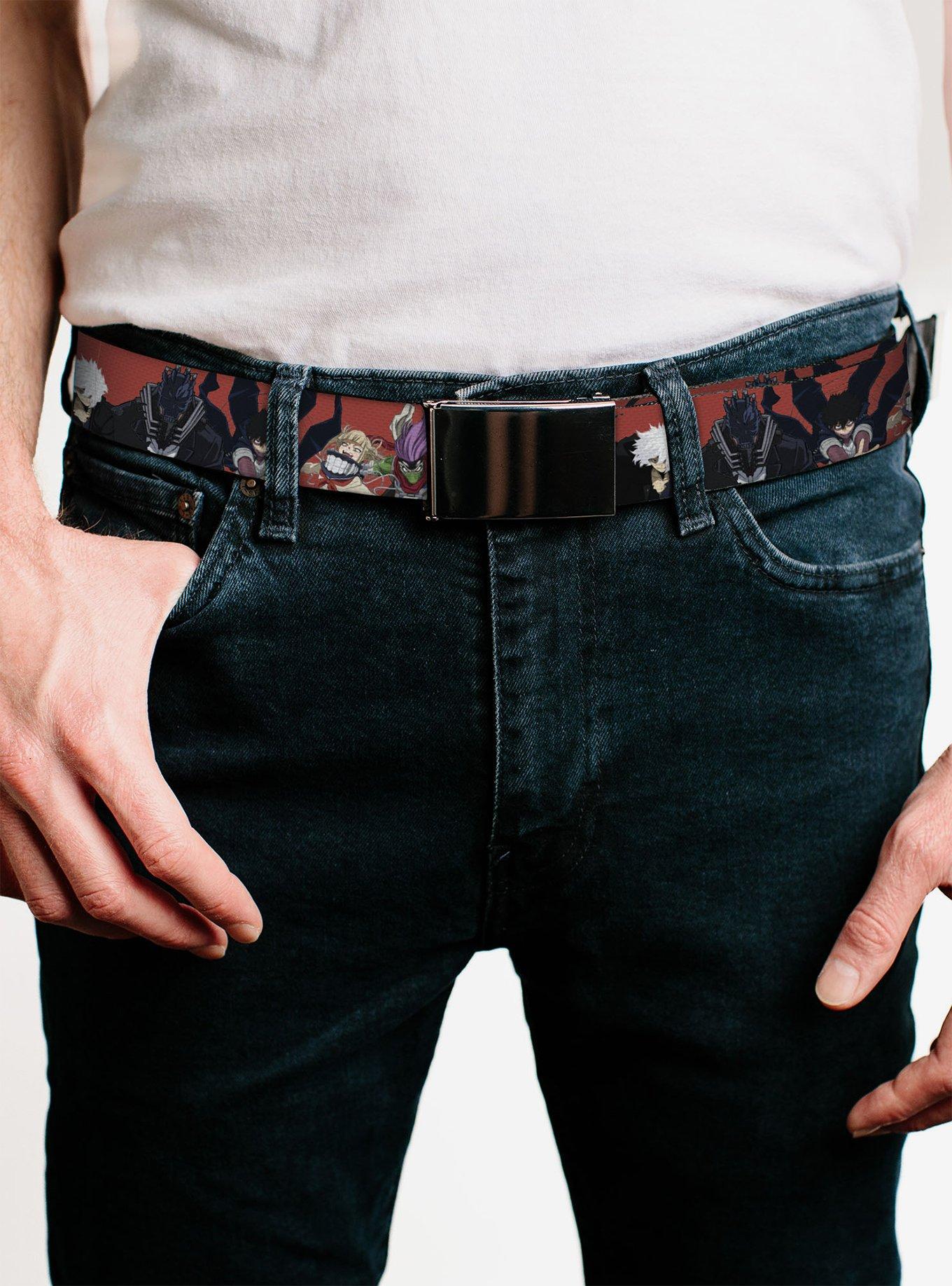 My Hero Academia Villains Group Pose Red Flip Web Belt