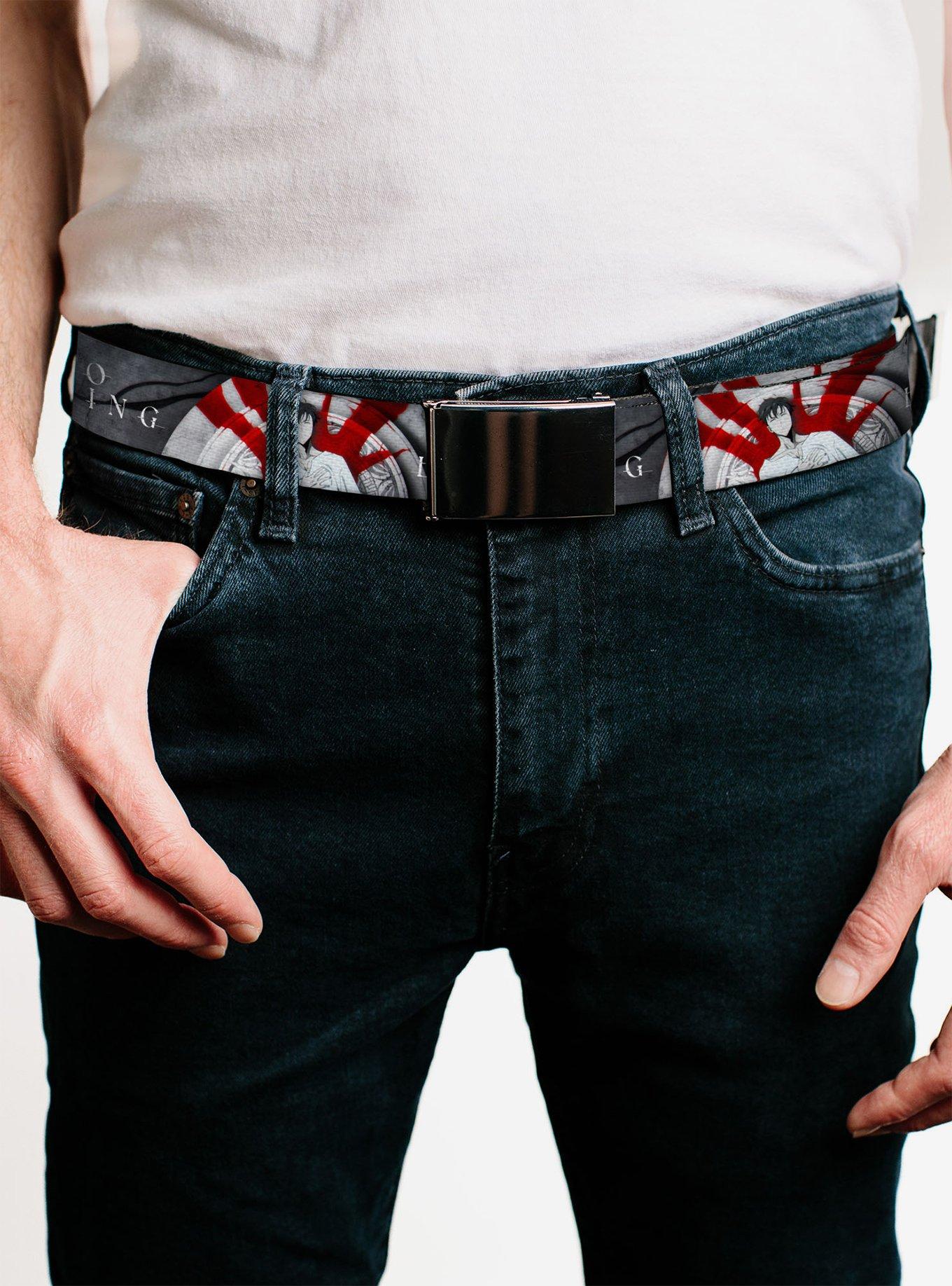 Solo Leveling Sung Jinwoo Anime Expo Pose Red Flip Web Belt