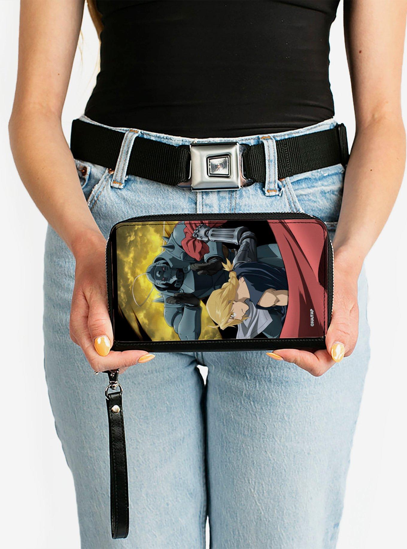 Fullmetal Alchemist: Brotherhood Elric Brothers Yellow Sky Pose Zip Around Wallet, , alternate