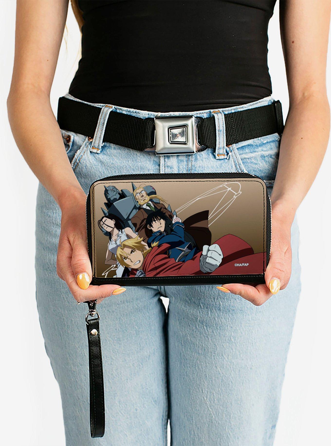 Fullmetal Alchemist: Brotherhood Five Character Pose Tan Zip Around Wallet, , alternate