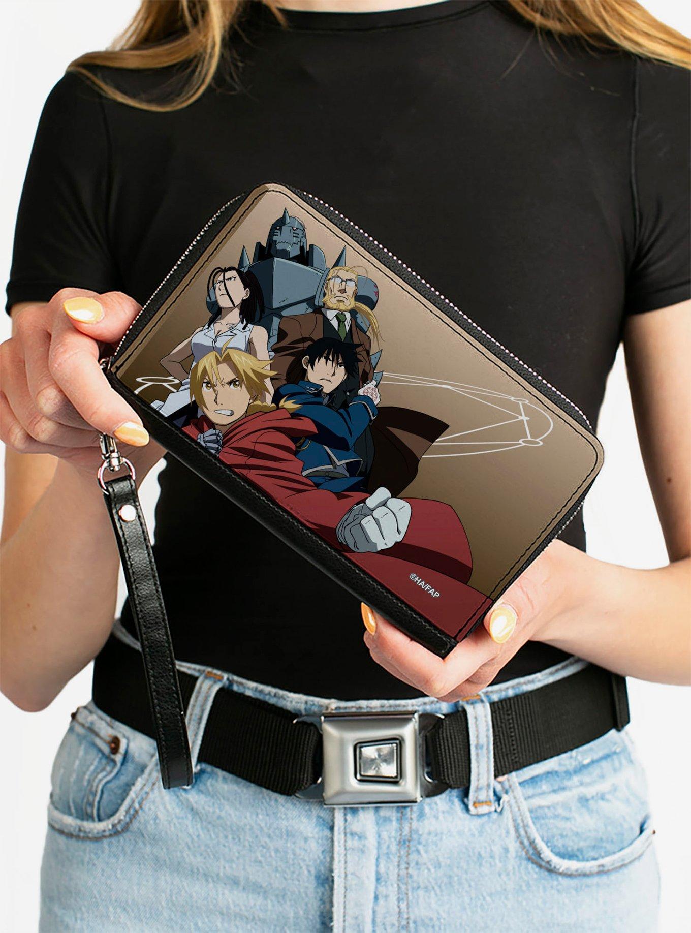Fullmetal Alchemist: Brotherhood Five Character Pose Tan Zip Around Wallet, , alternate