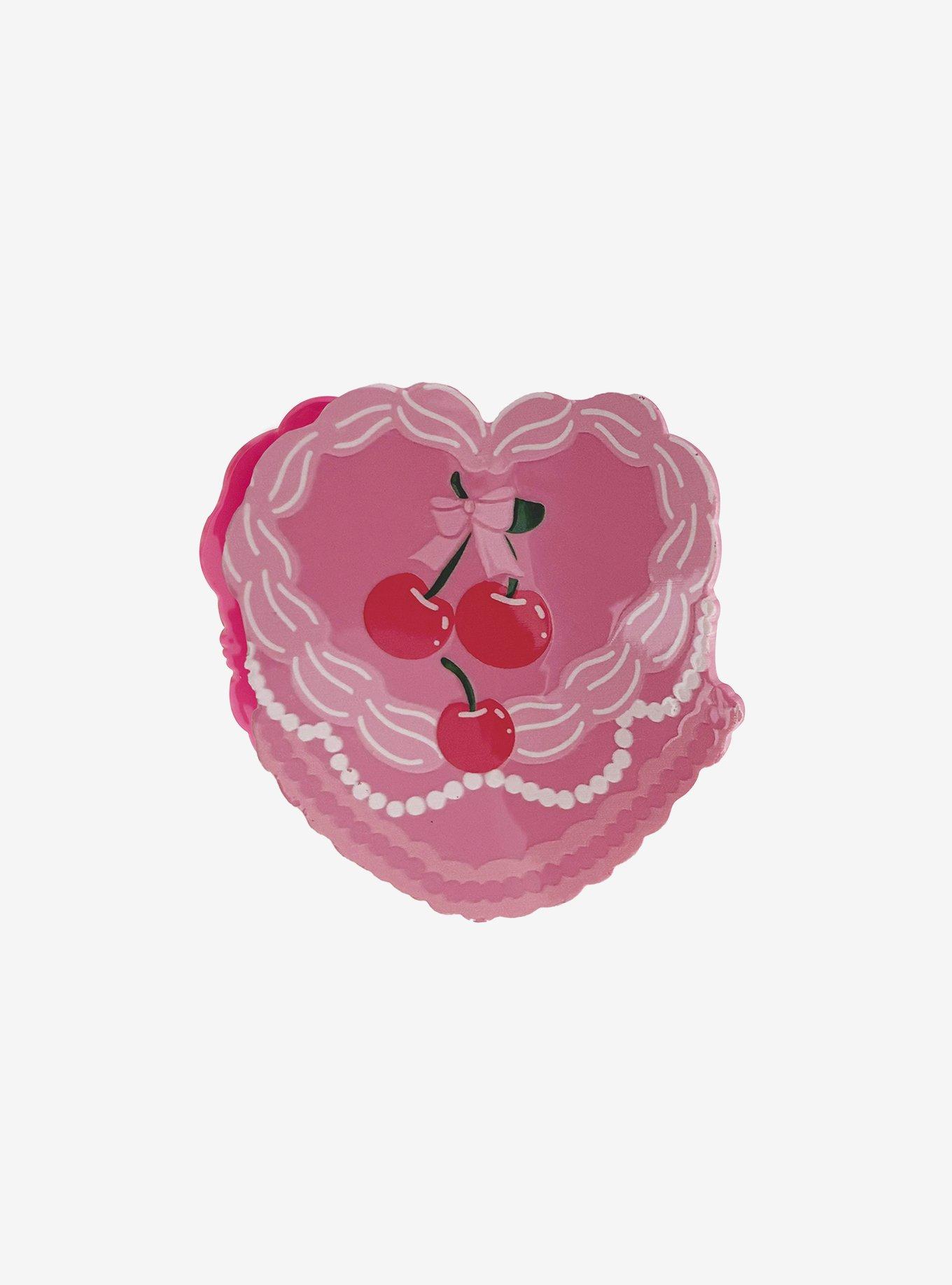 Sweet Society Cherry Heart Cake Claw Hair Clip, , hi-res