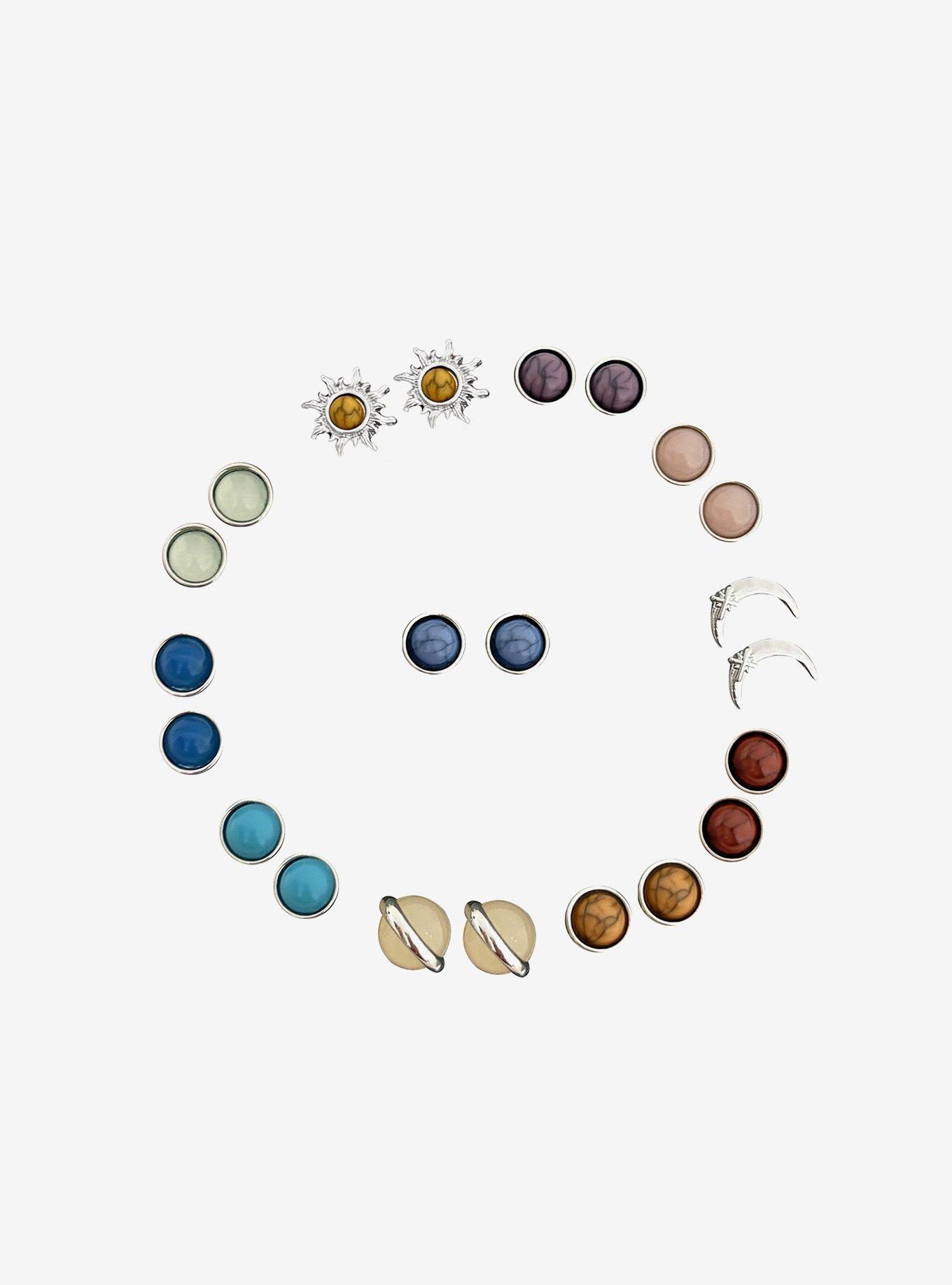 Cosmic Aura Solar System Stud Earring Set, , hi-res