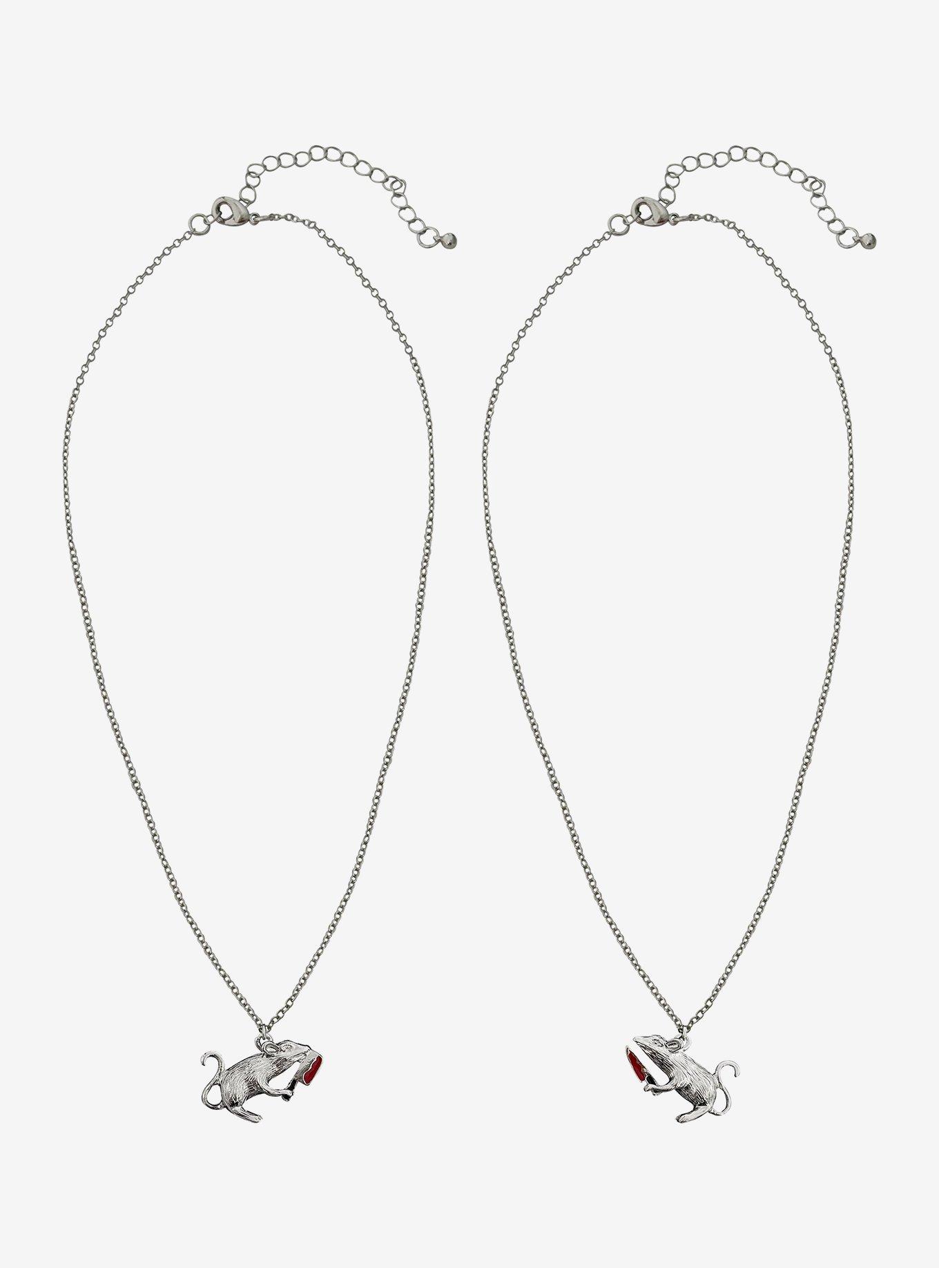Rat & Knife Best Friend Necklace Set, , hi-res