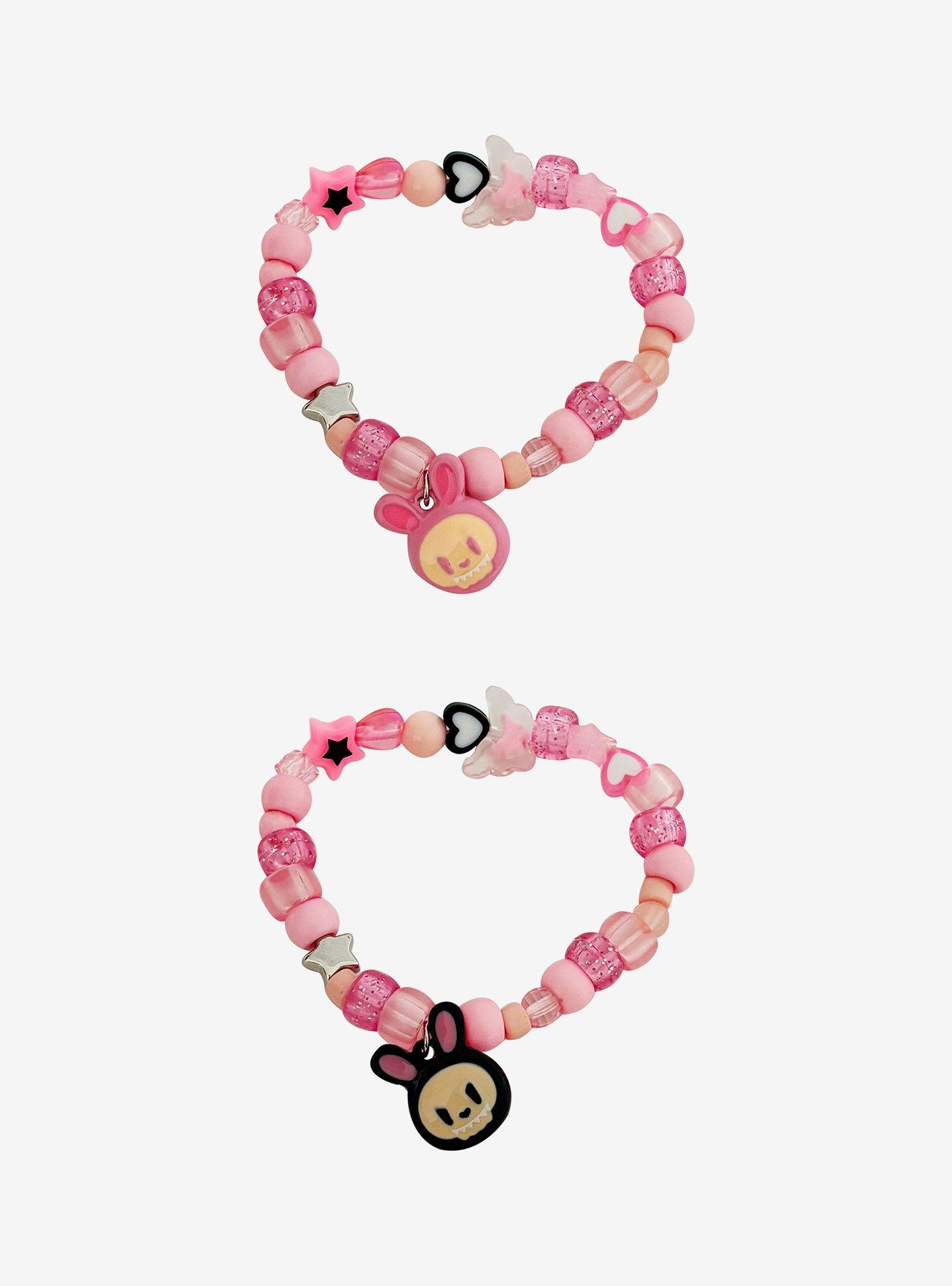 Sweet Society Skull Bunny Best Friend Bracelet Set, , hi-res