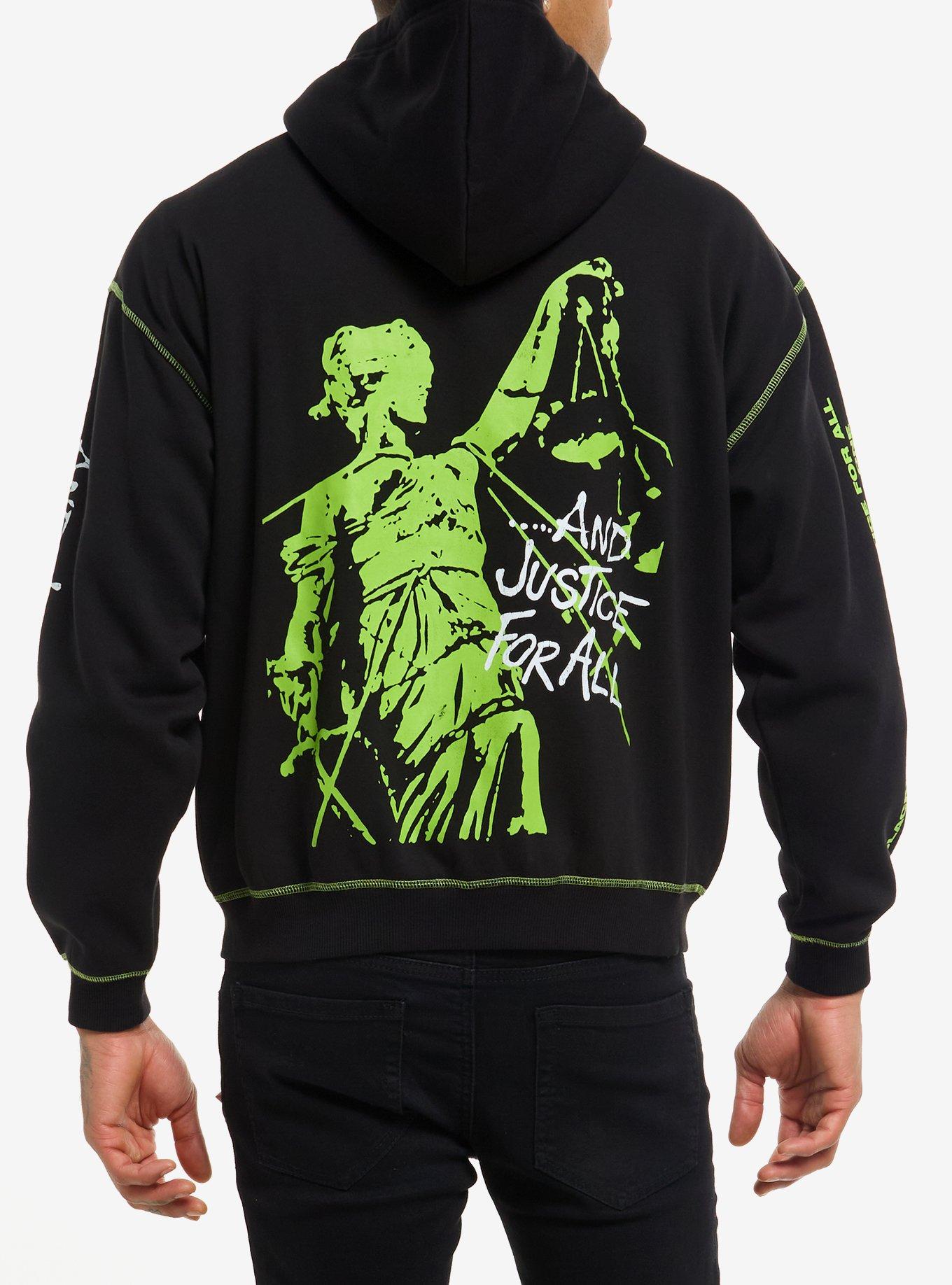 Metallica ...And Justice For All Contrast Stitch Hoodie, , hi-res