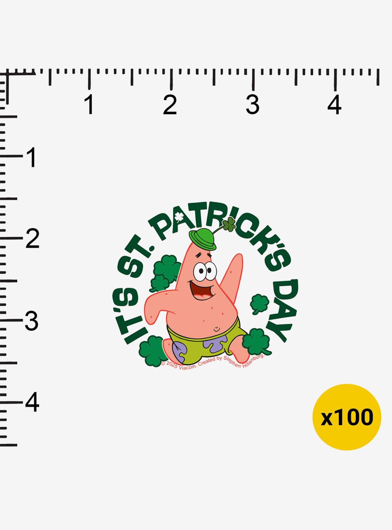 SpongeBob SquarePants It's St. Patrick's Day 100ct Sticker Pack, , alternate