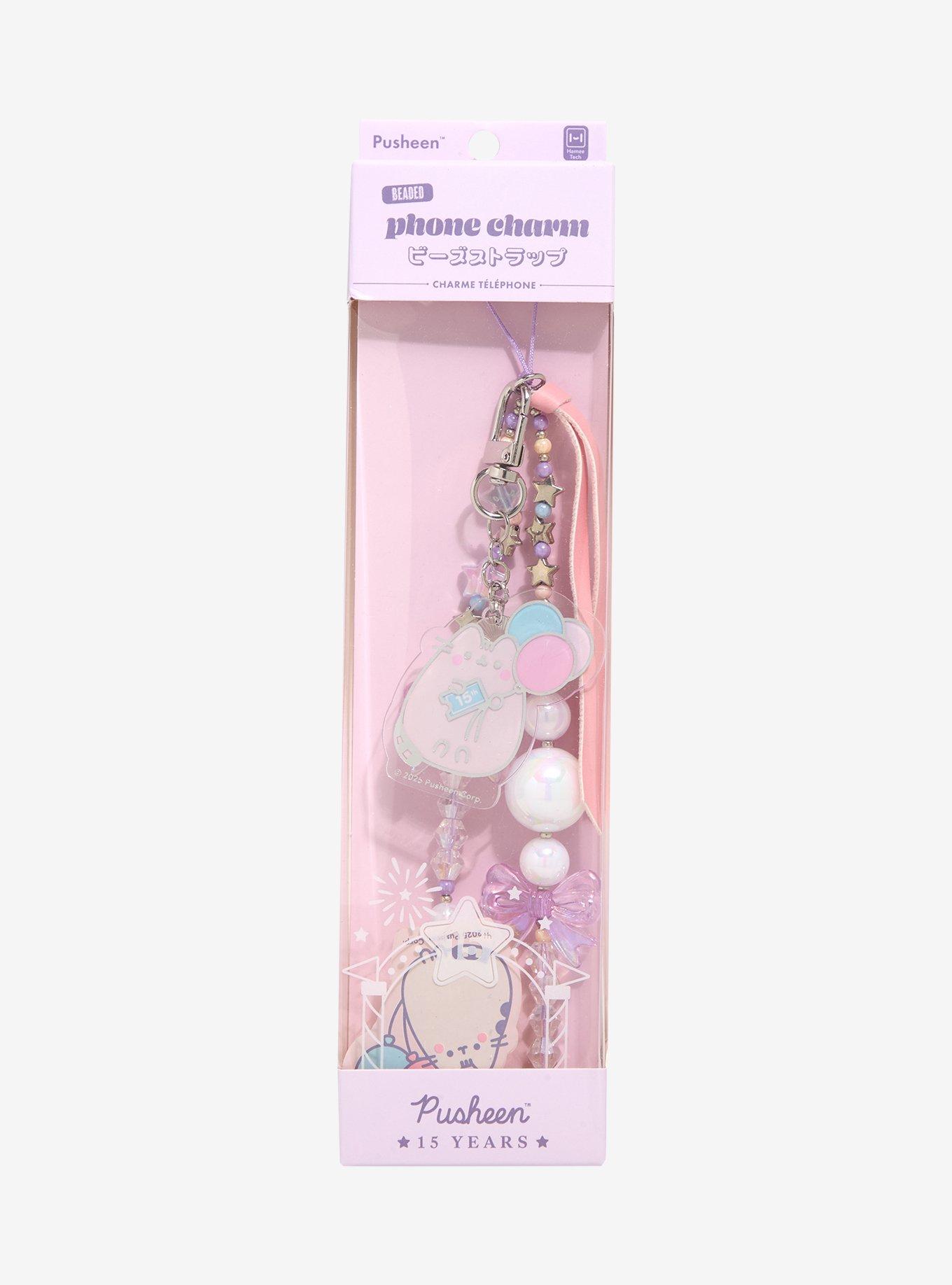 Pusheen 15th Anniversary Beaded Phone Charm, , alternate