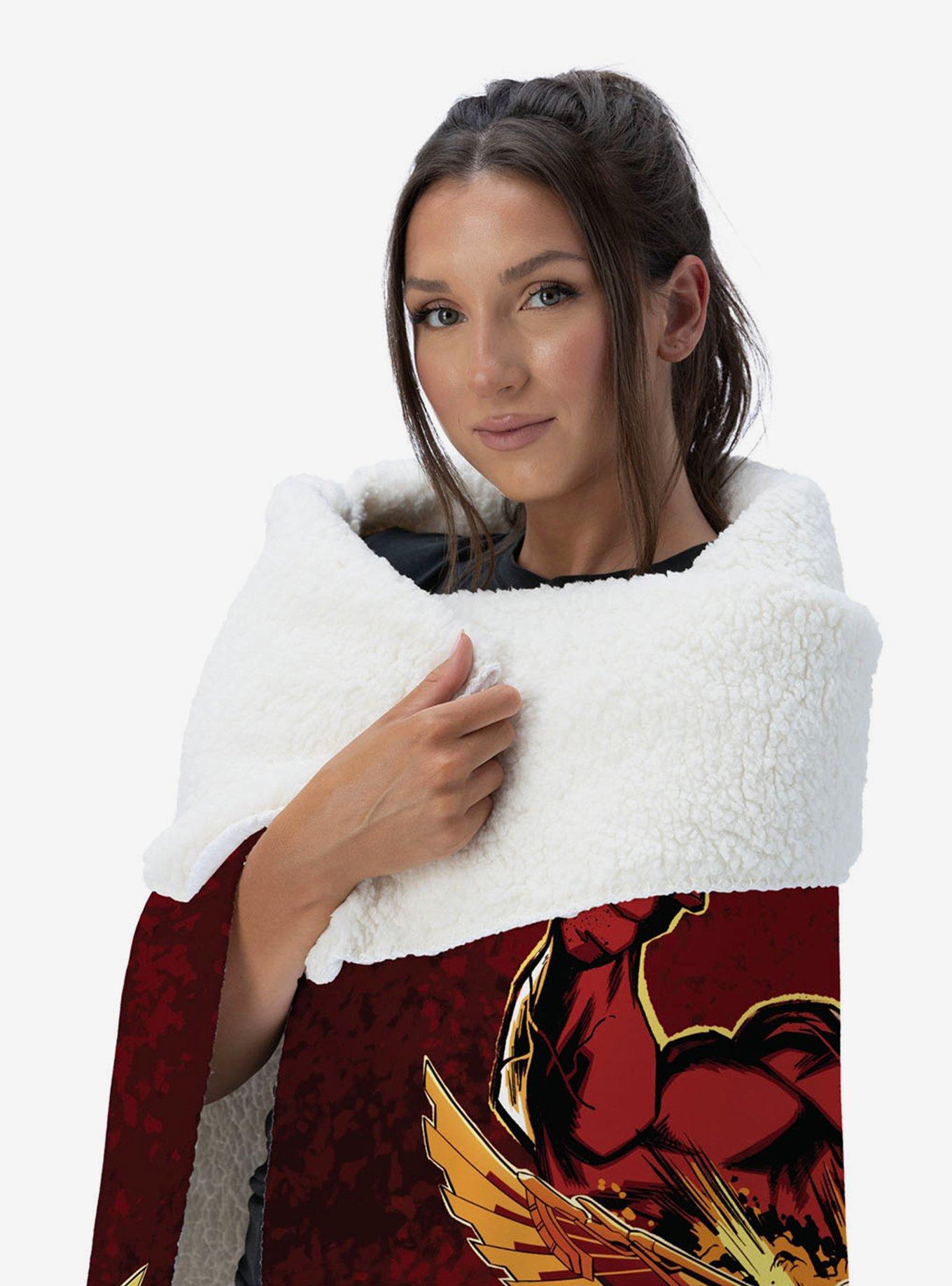 Marvel Captain America: Brave New World Red Hulk Rises Silk Touch Sherpa Throw Blanket, , alternate