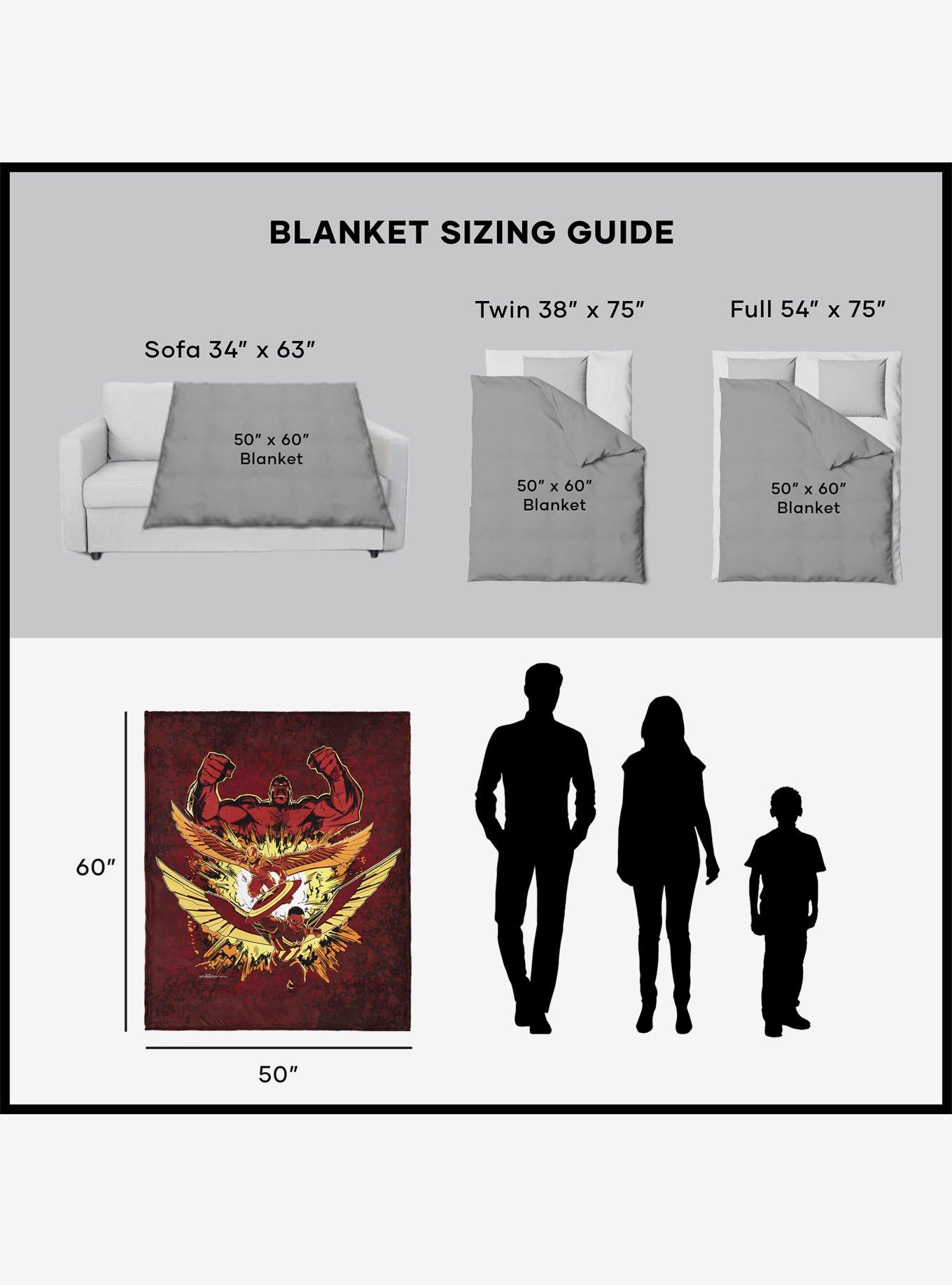 Marvel Captain America: Brave New World Red Hulk Rises Silk Touch Sherpa Throw Blanket, , alternate