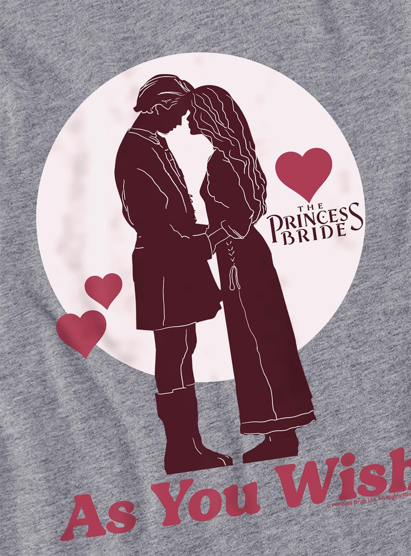 The Princess Bride As You Wish Women's Crop Top T-Shirt, ATHLETIC HEATHER, alternate