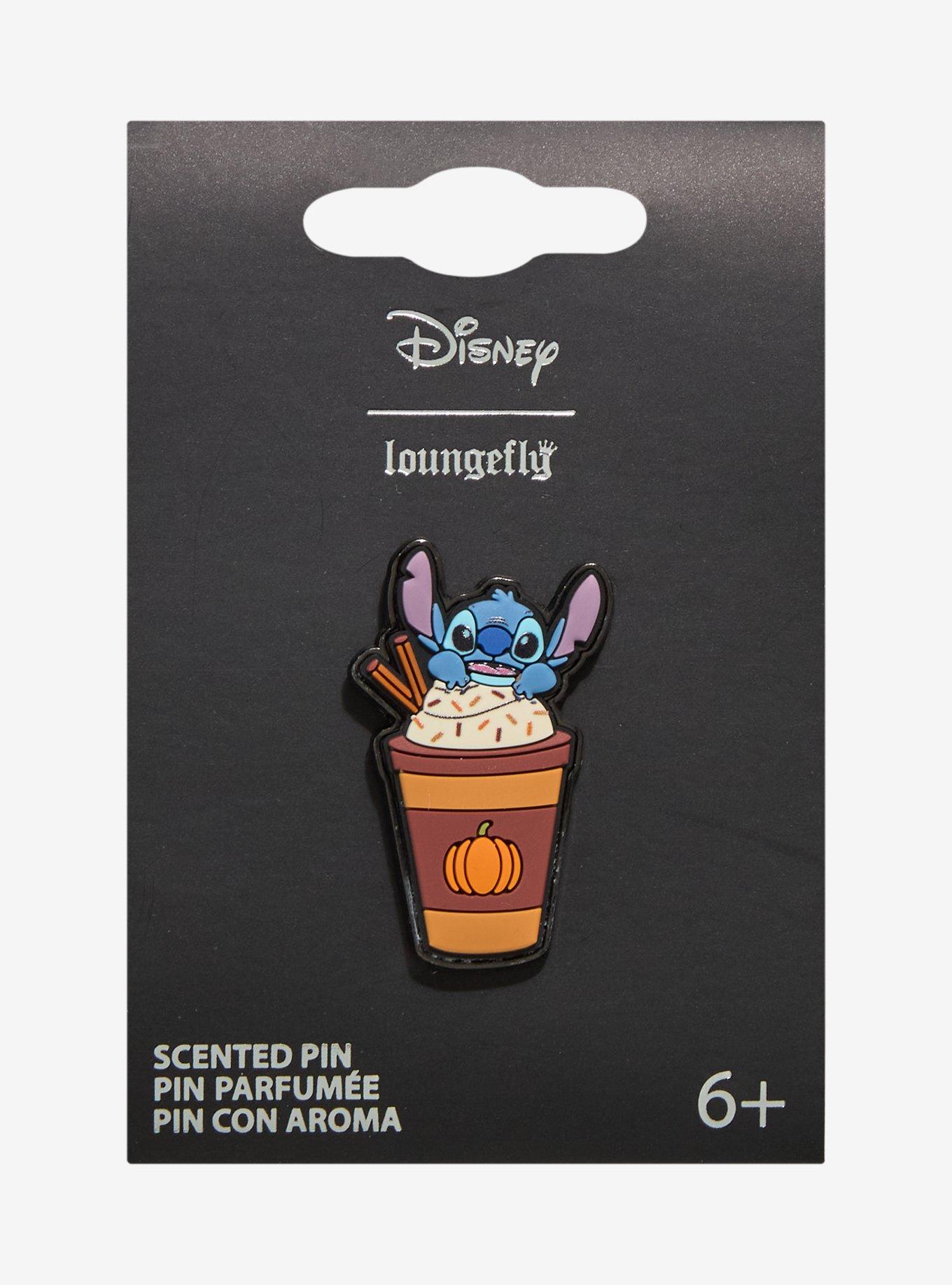 Loungefly Disney Stitch Pumpkin Spice Latte Scented Enamel Pin, , hi-res