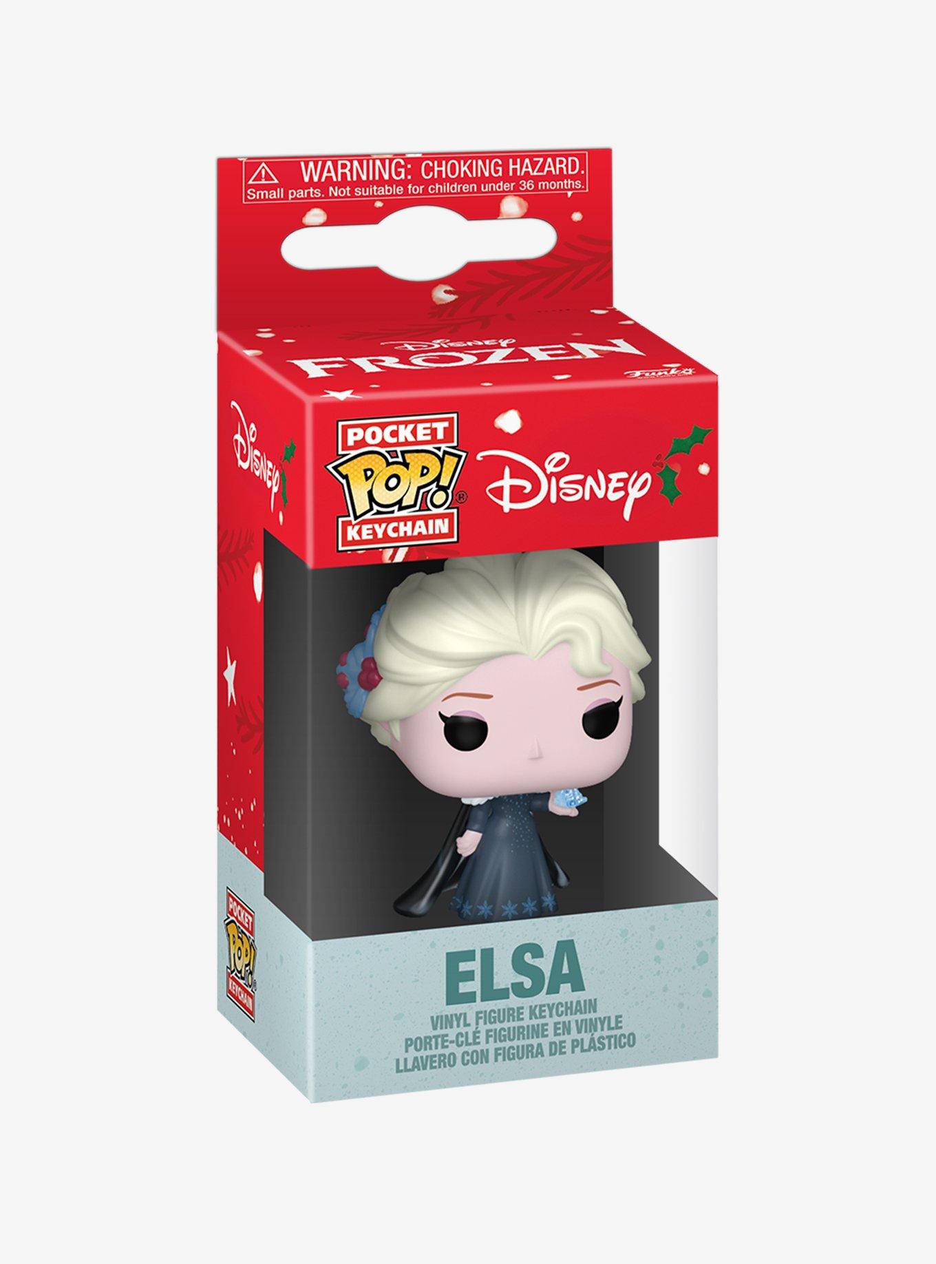 Funko Pocket Pop! Disney Frozen Elsa Holiday Vinyl Keychain, , hi-res