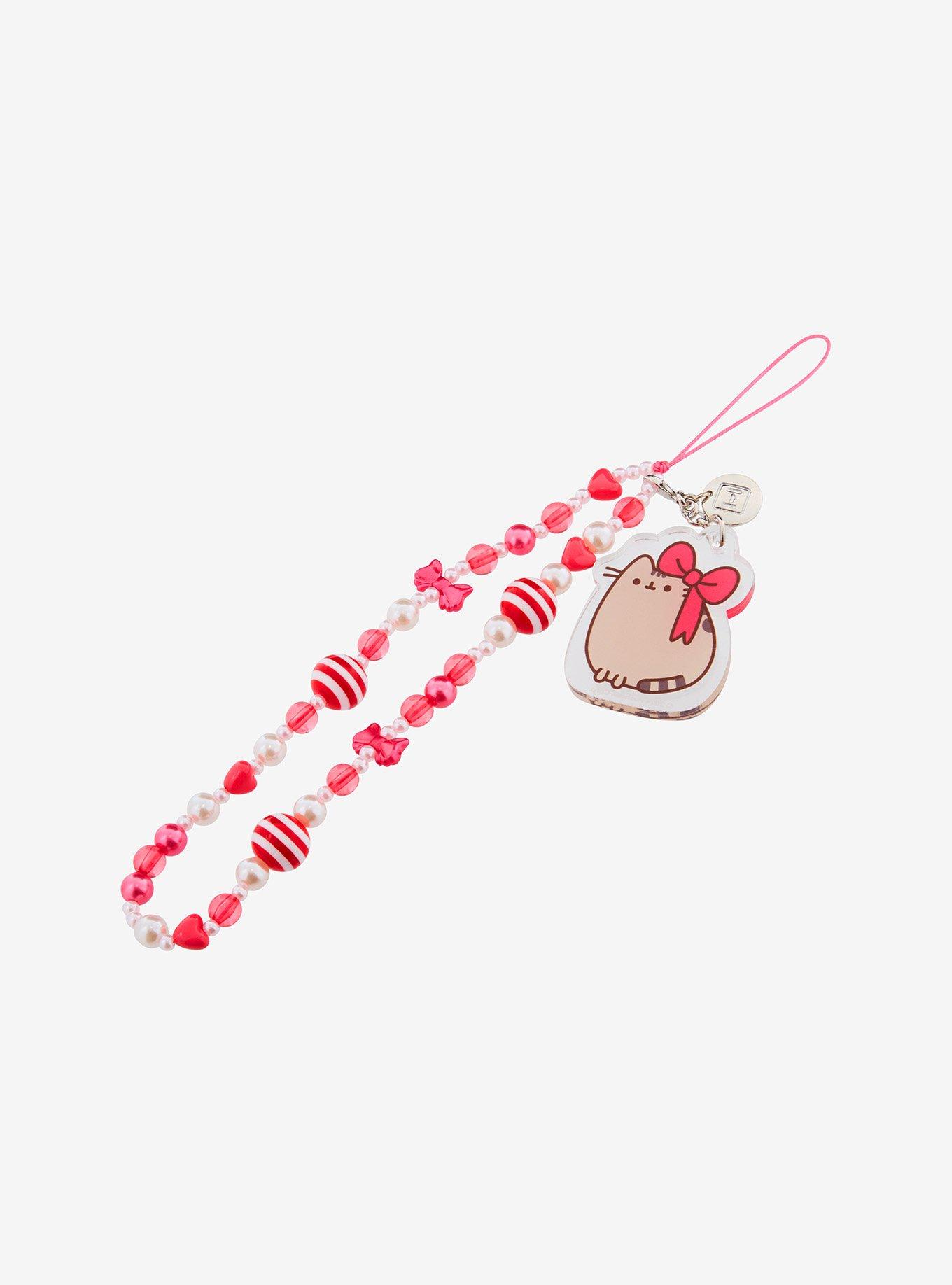 Pusheen Candy Bow Phone Charm, , alternate
