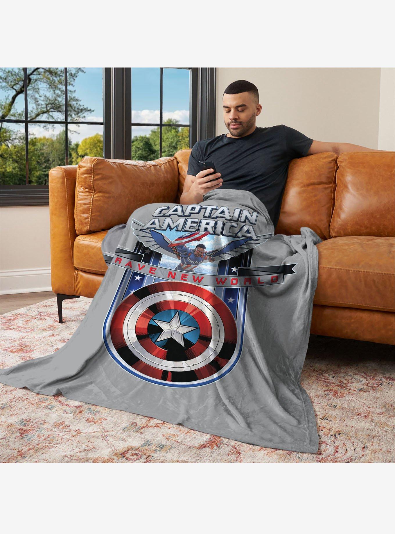 Marvel Captain America: Brave New World 50x60" Silk Touch Throw Blanket, , hi-res