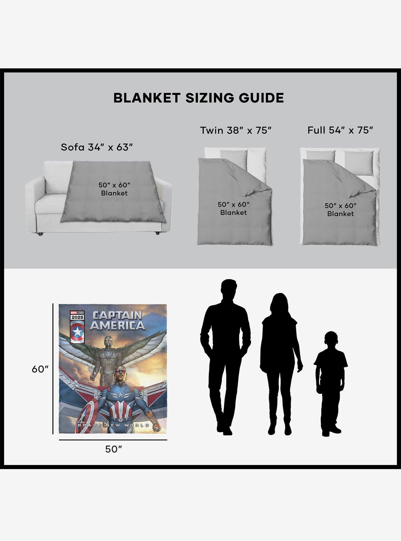 Marvel Captain America: Brave New World Captain Comic 50x60" Silk Touch Throw Blanket, , alternate