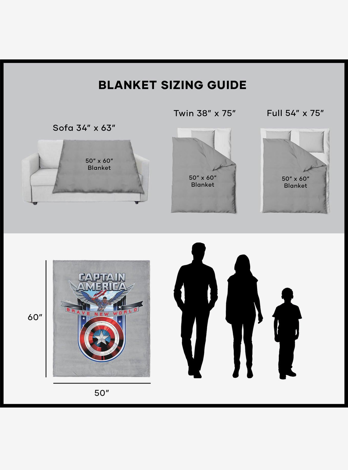 Marvel Captain America: Brave New World Silk Touch Sherpa Throw Blanket, , alternate