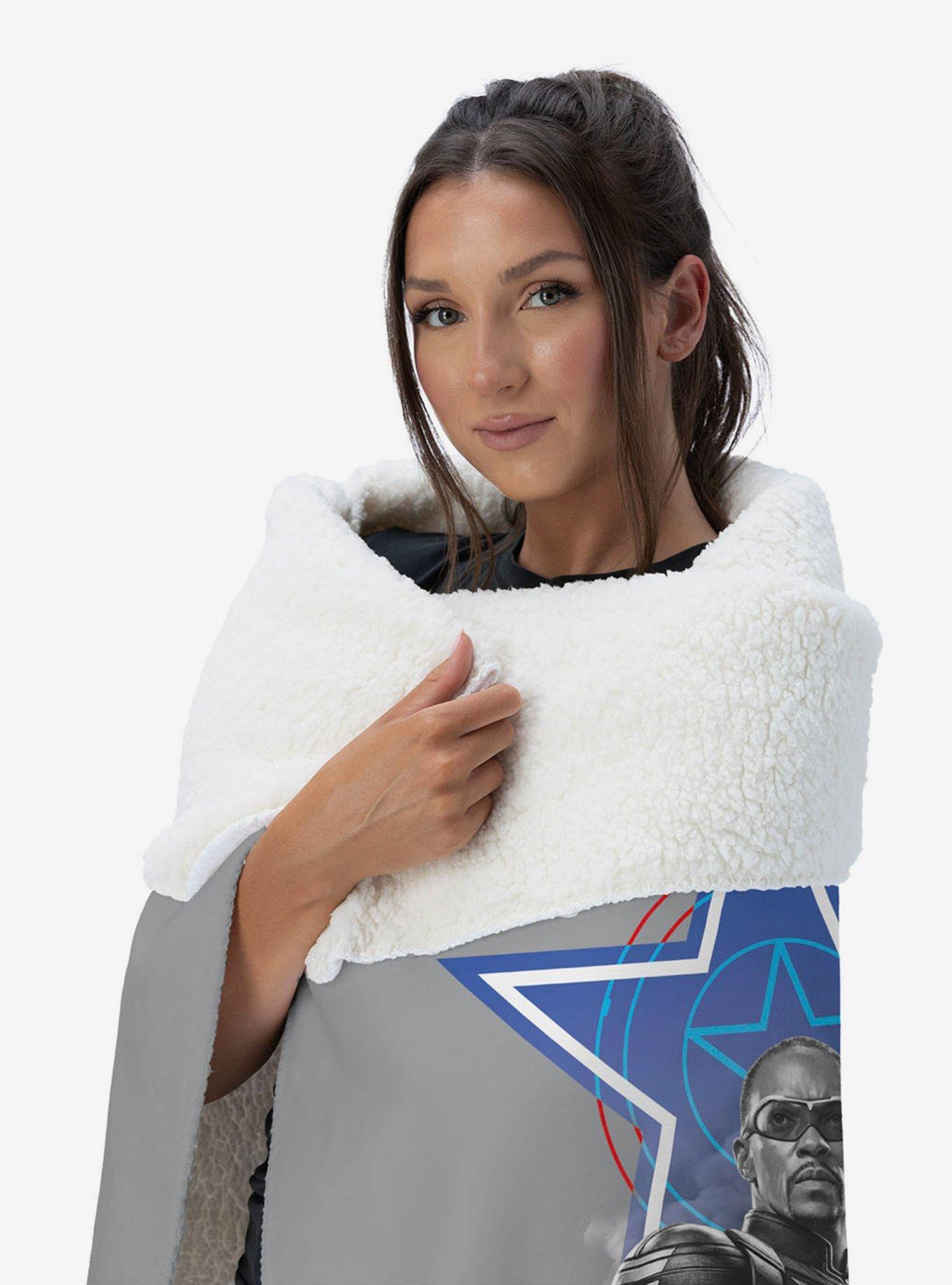 Marvel Captain America: Brave New World Expert Fighters Silk Touch Sherpa Throw Blanket, , hi-res