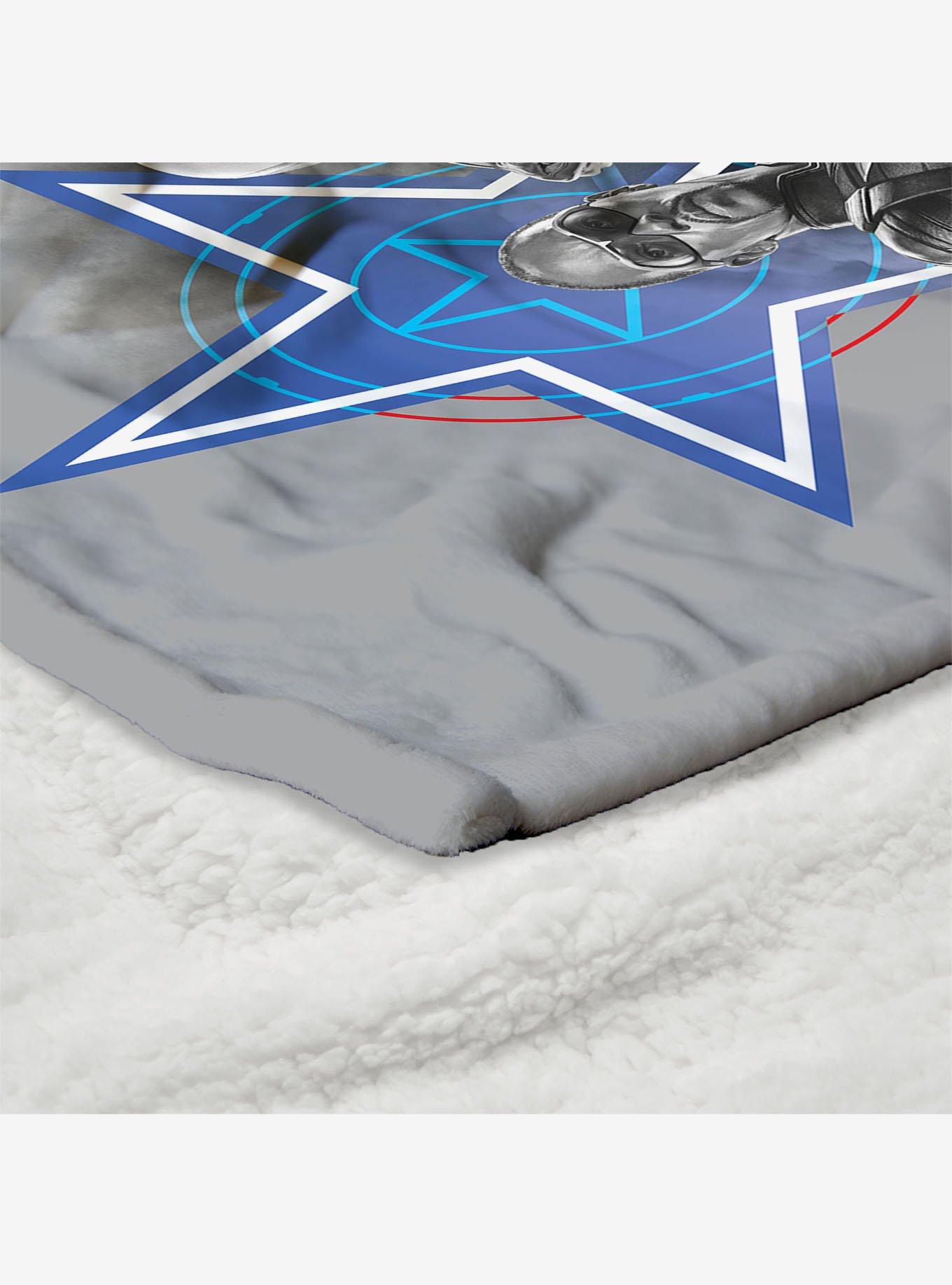 Marvel Captain America: Brave New World Expert Fighters Silk Touch Sherpa Throw Blanket, , alternate