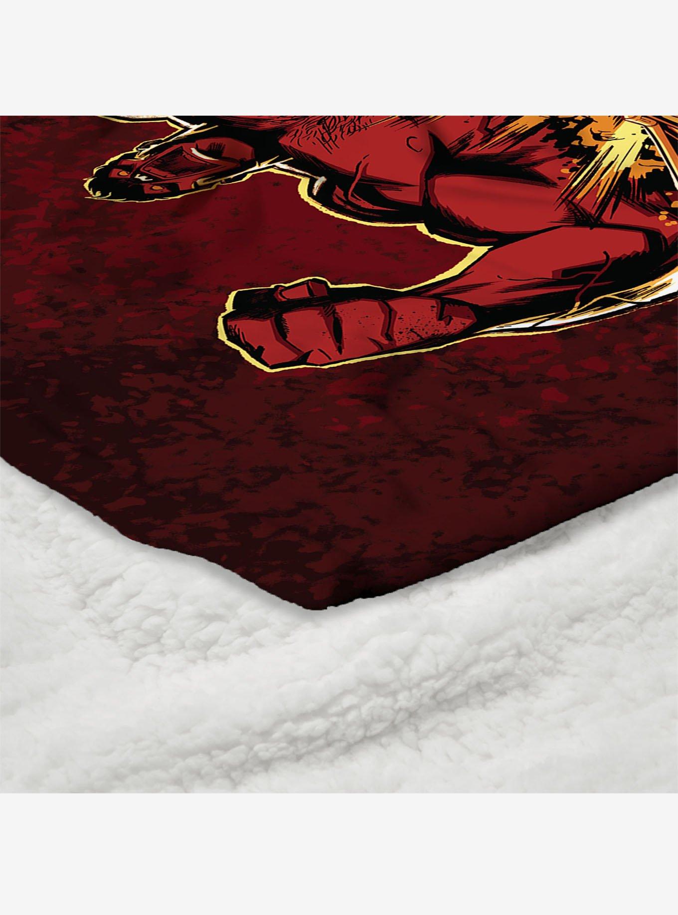 Marvel Captain America: Brave New World Red Hulk Rises Silk Touch Sherpa Throw Blanket, , alternate