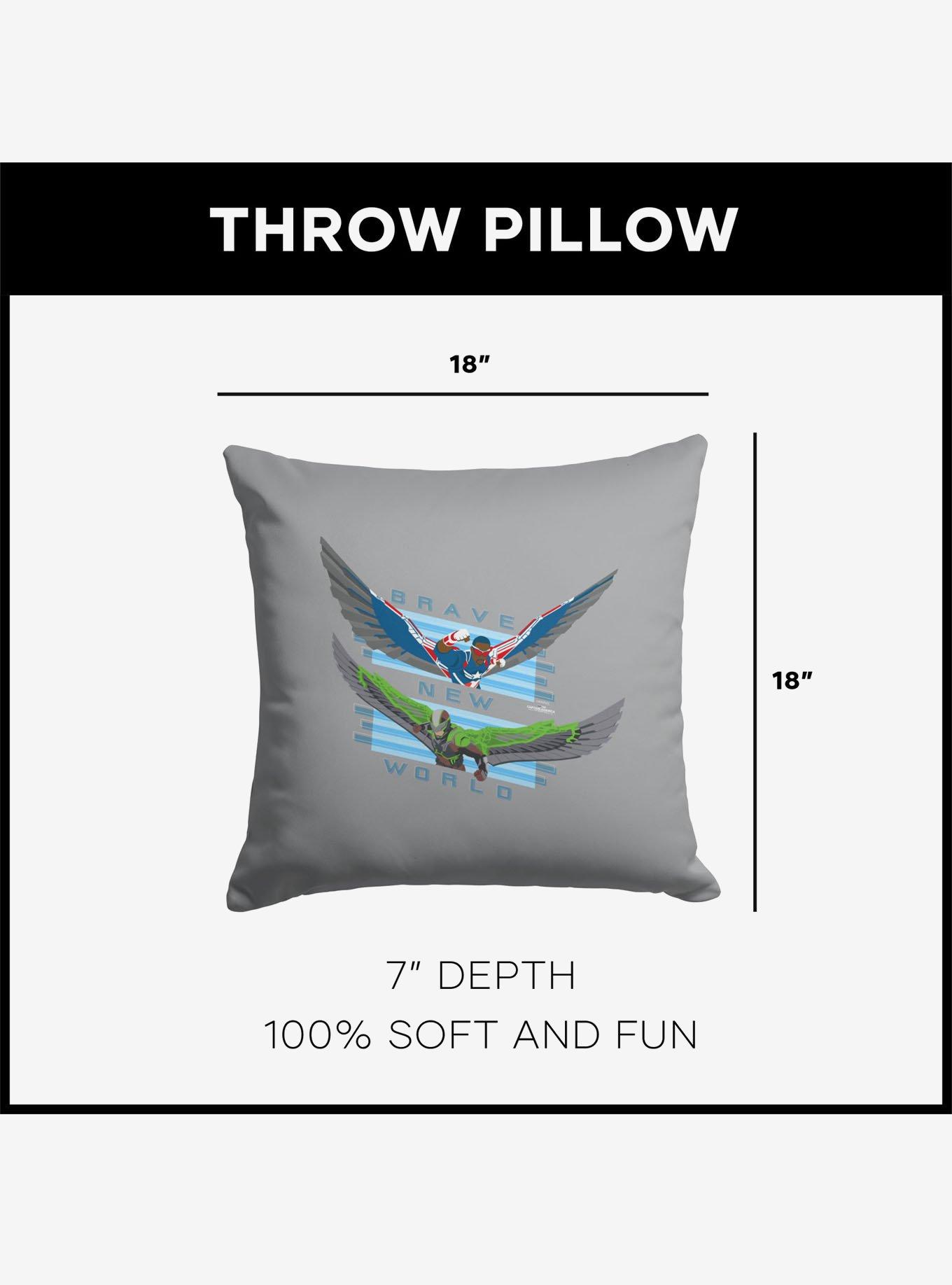Marvel Captain America: Brave New World Fight and Flight Throw Pillow, , alternate