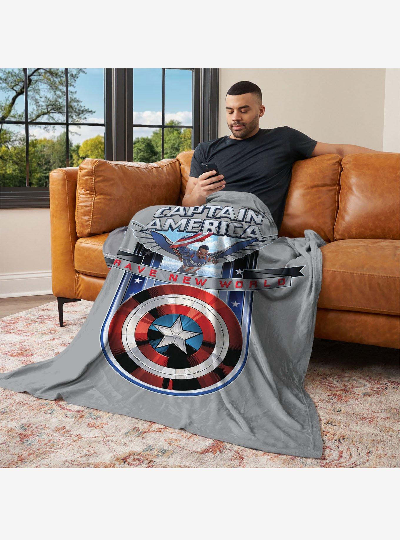 Marvel Captain America: Brave New World 40x50" Silk Touch Throw Blanket, , hi-res