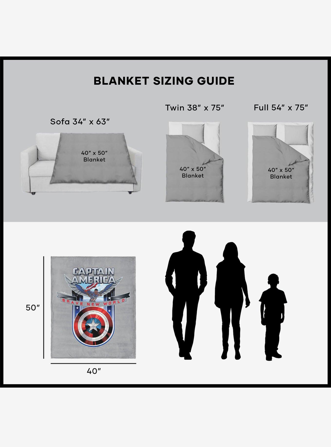 Marvel Captain America: Brave New World 40x50" Silk Touch Throw Blanket, , alternate