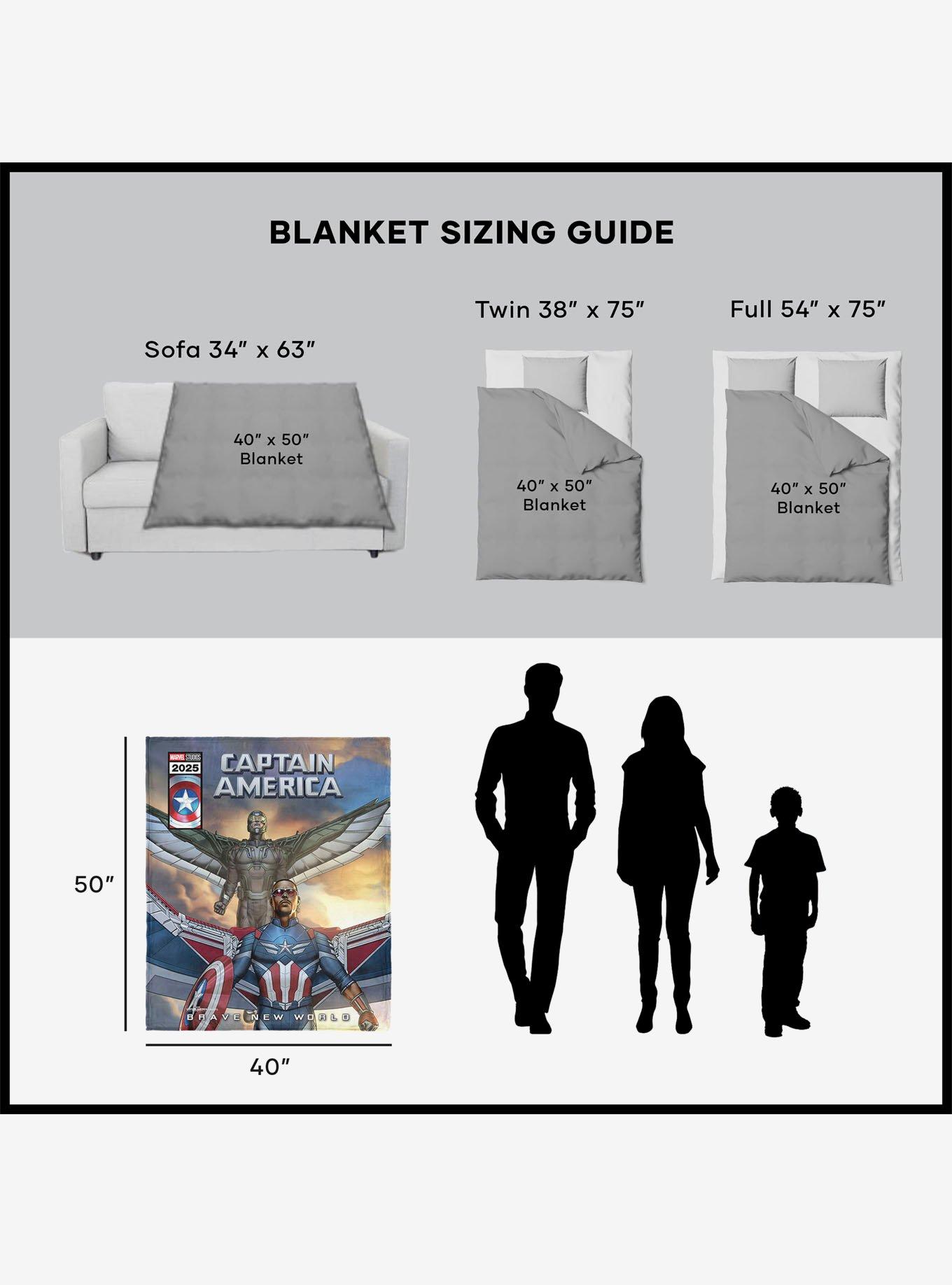 Marvel Captain America: Brave New World Captain Comic 40x50" Silk Touch Throw Blanket, , alternate