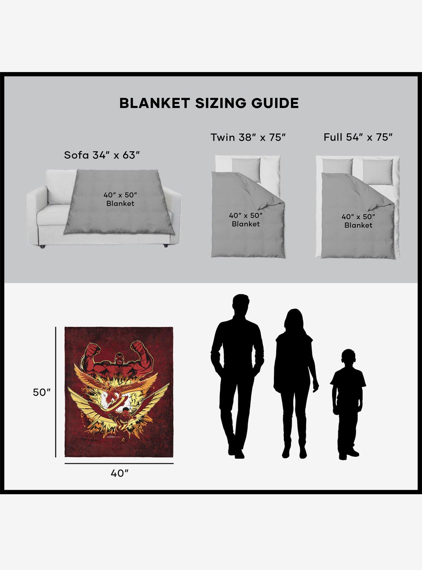 Marvel Captain America: Brave New World Red Hulk Rises 40x50" Silk Touch Throw Blanket, , alternate