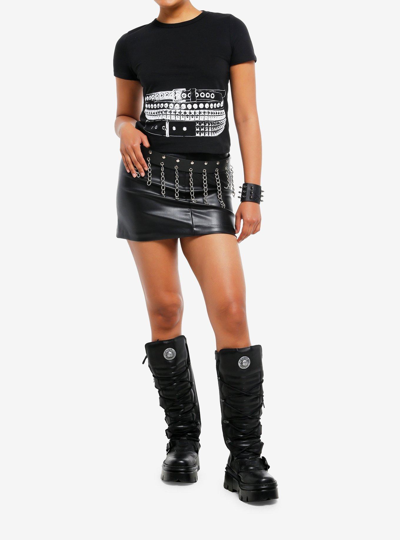Studded Belt Stack Girls T-Shirt, , hi-res