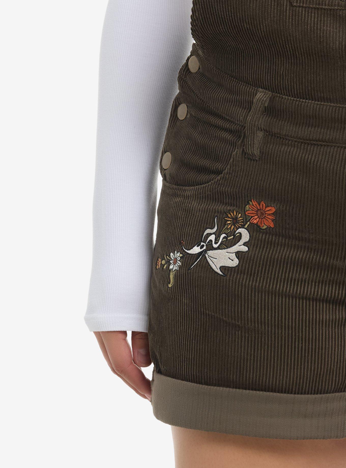 The Nightmare Before Christmas Jack & Zero Corduroy Shortalls Plus Size, MULTI, alternate