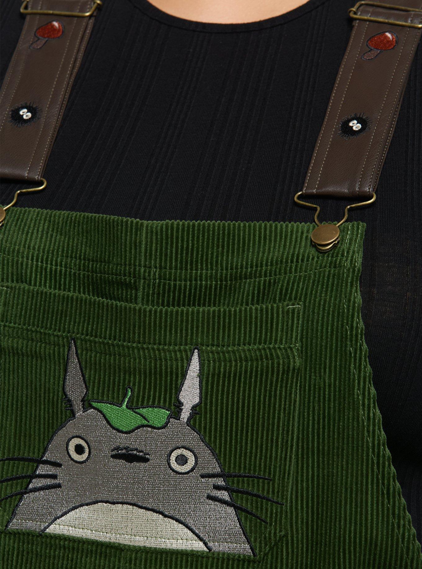 Studio Ghibli® My Neighbor Totoro Embroidered Corduroy Shortalls Plus Size, MULTI, alternate